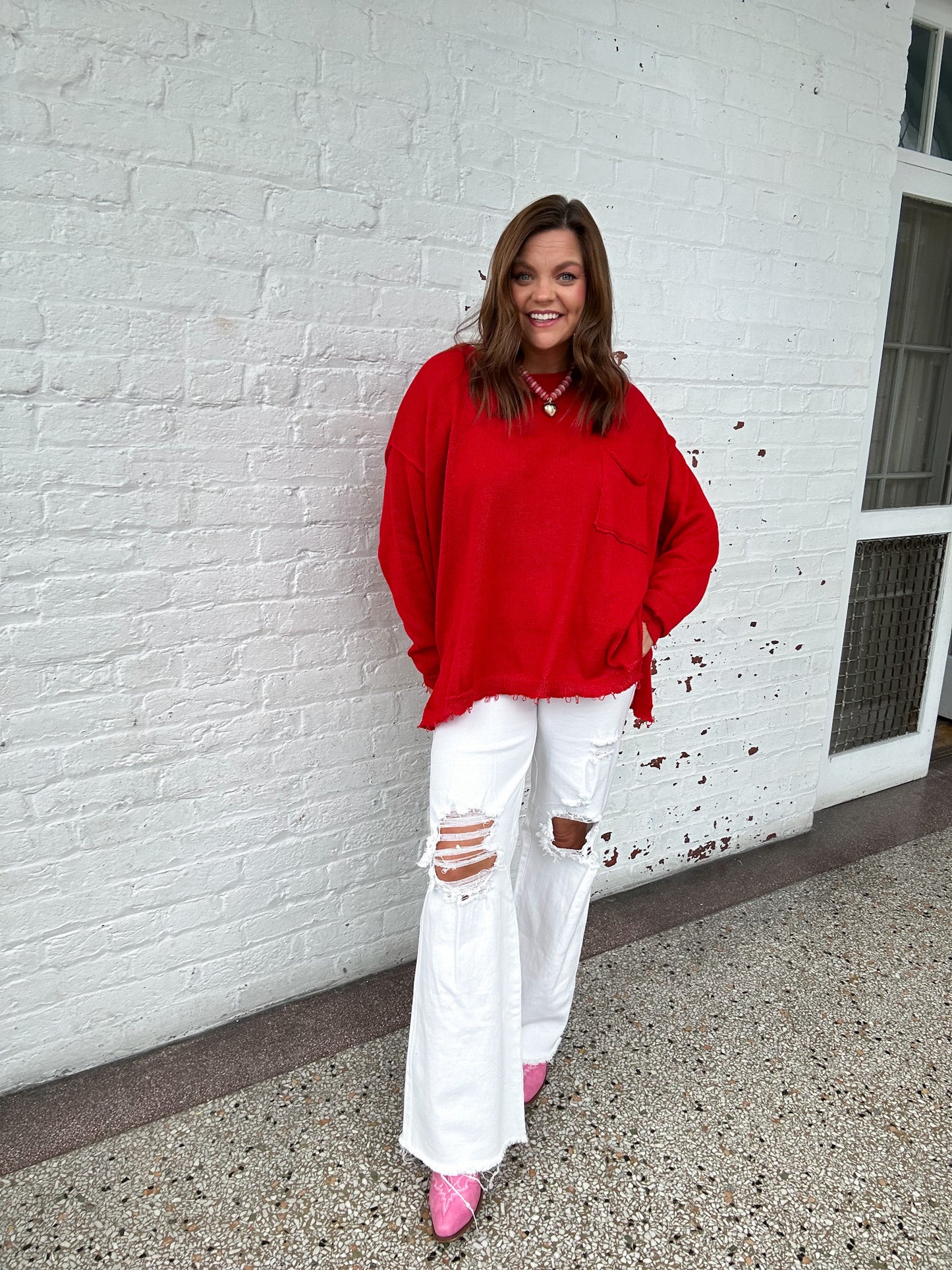 KNIT POPPY SWEATER
