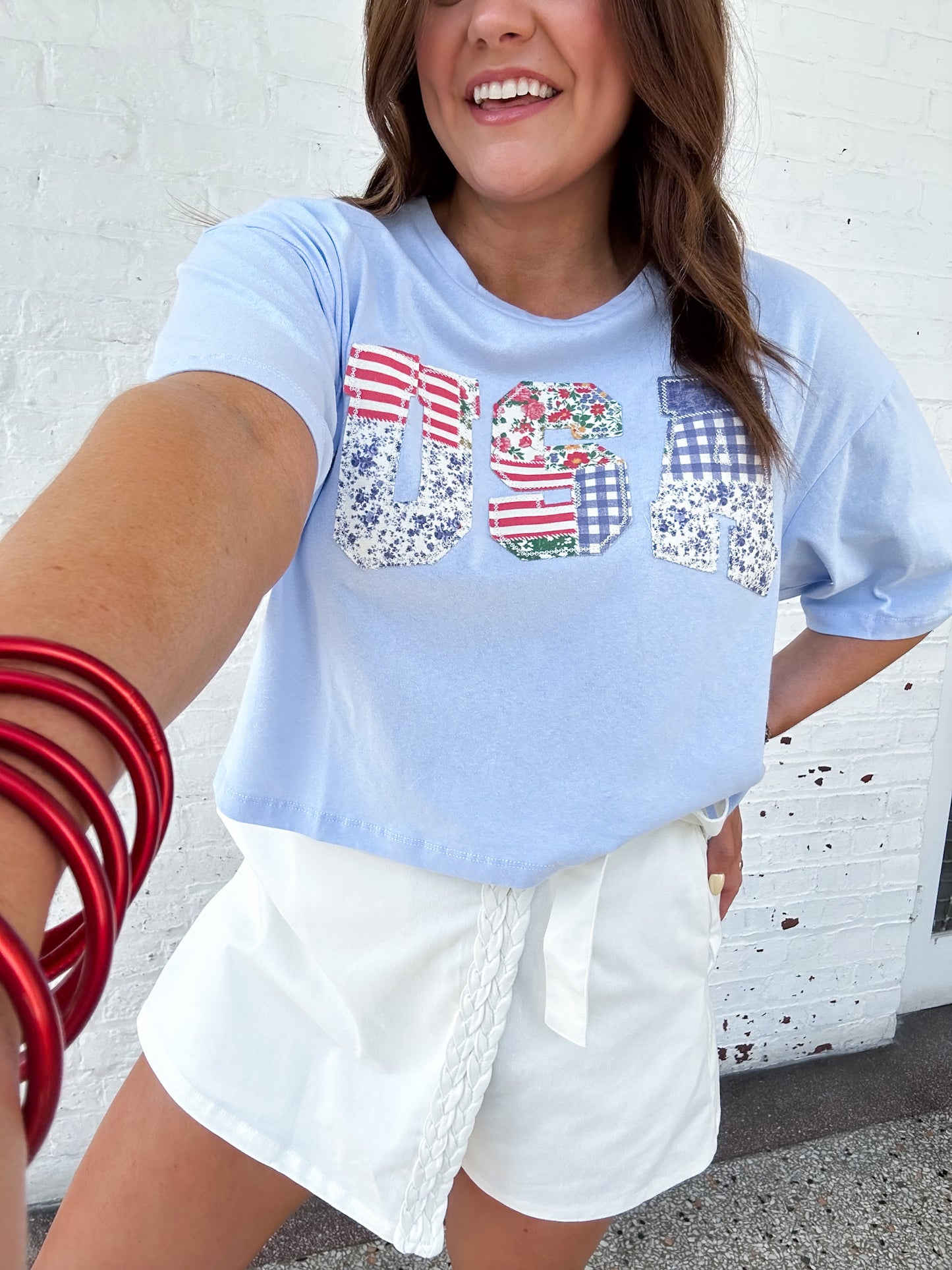 USA QUILT TEE