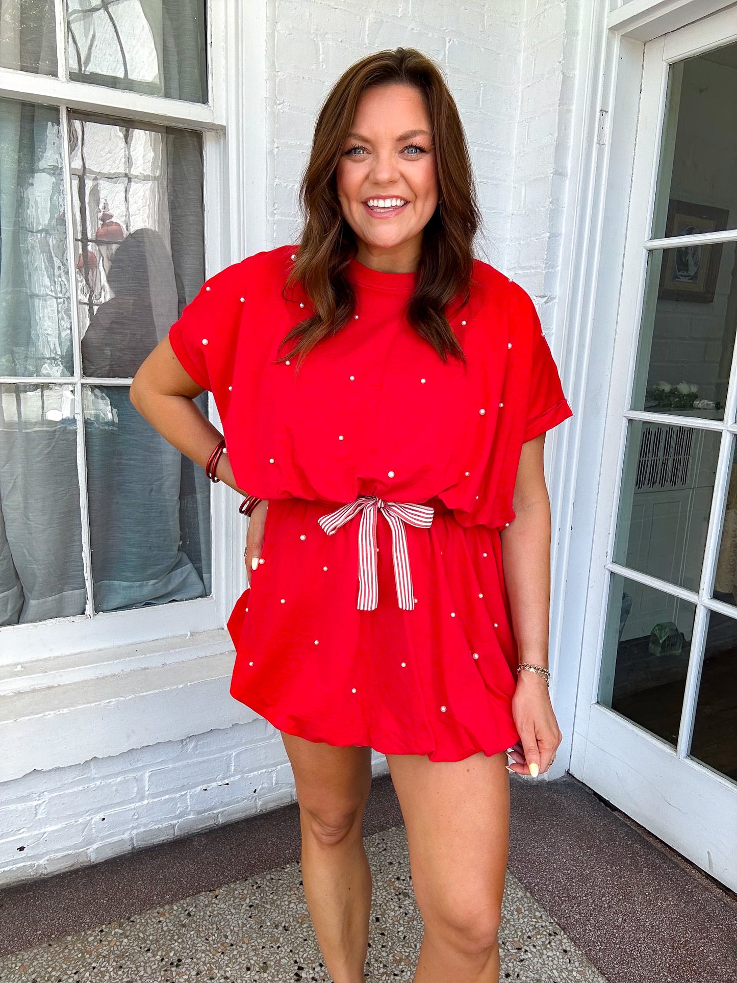 RED HOT PEARL SKIRT