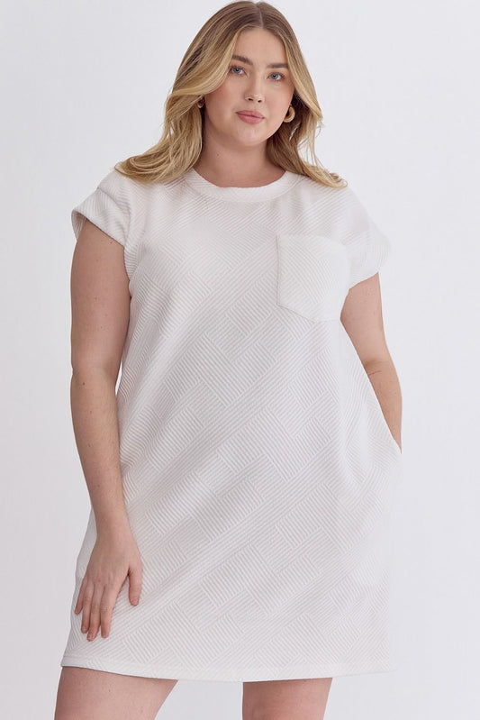 ALYS QUILTED DRESS - CURVY