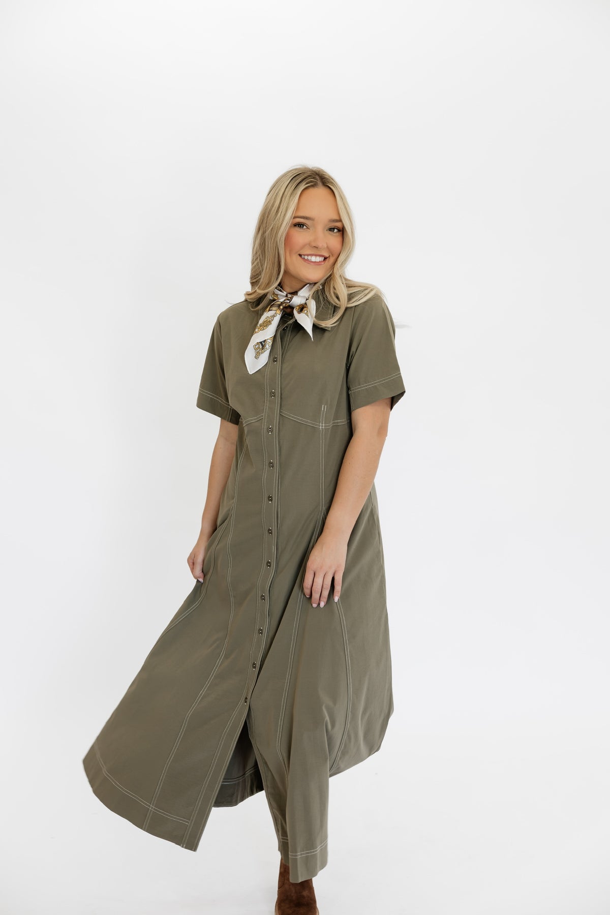 OLIVE BRANCH MIDI DRESS