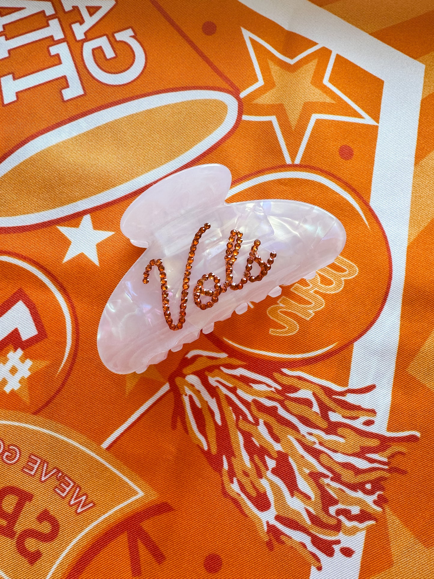 VOLS BEDAZZLED CLAW CLIP