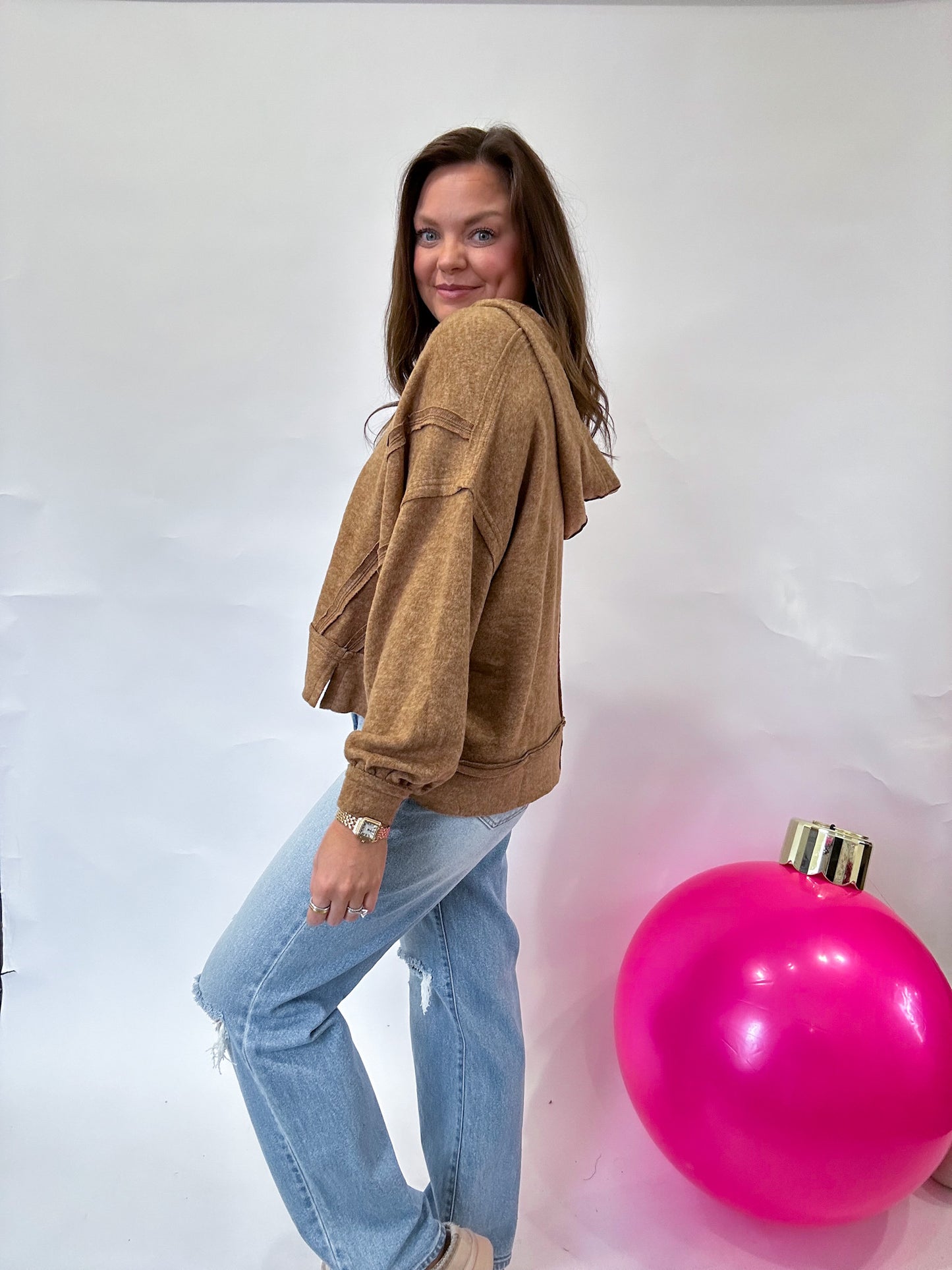 COZY TIMES HOODIES - CAMEL