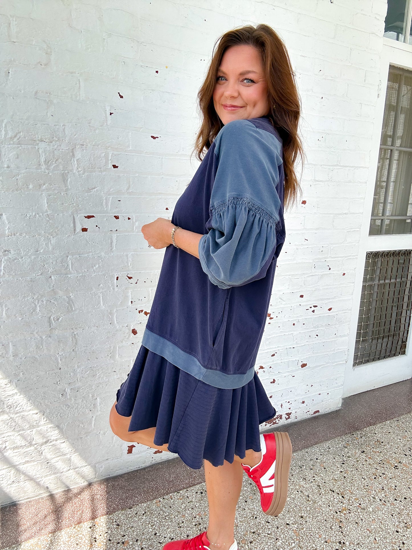 NAVY MINI DRESS