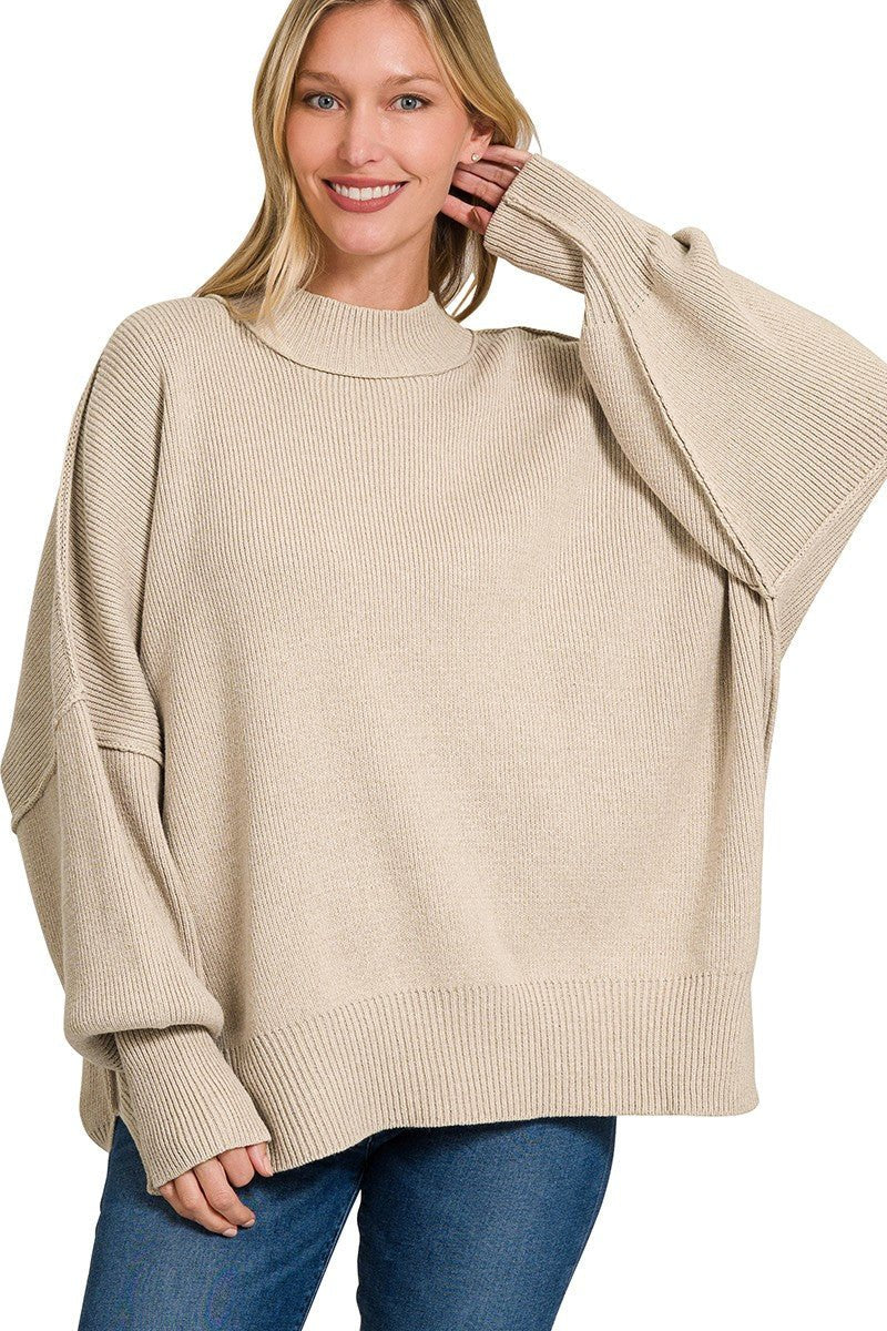 ALYX OVERSIZED SWEATER - BEIGE