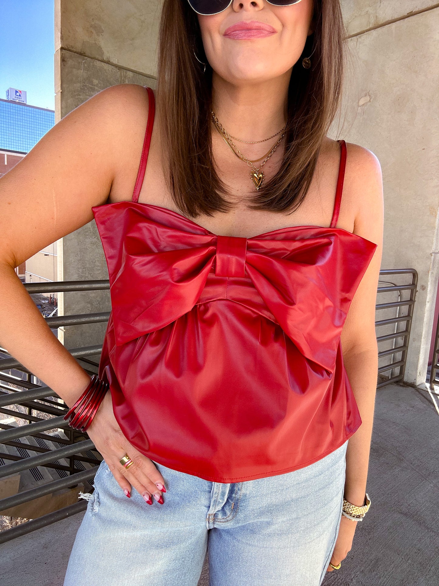 RED BOW TOP