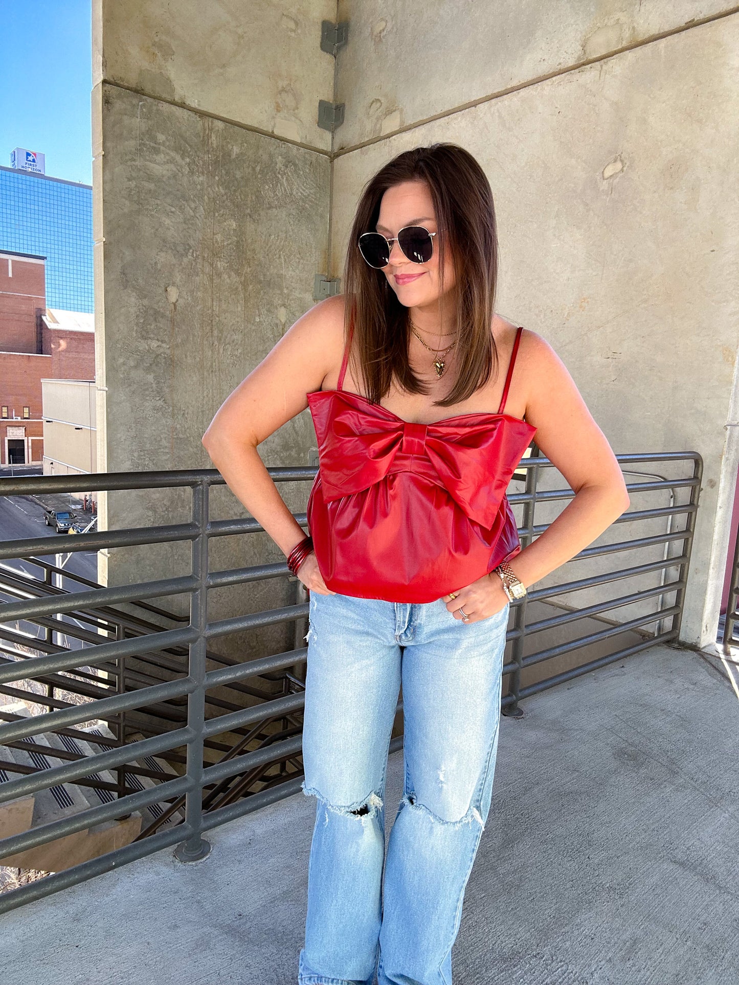 RED BOW TOP