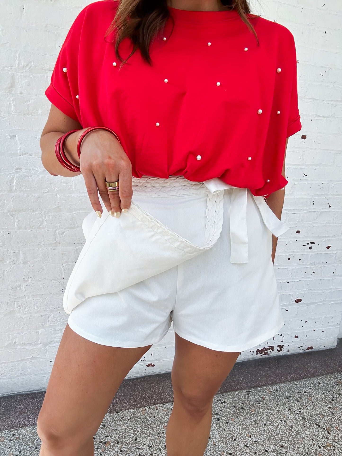 EVERYDAY DENIM SKORT - WHITE