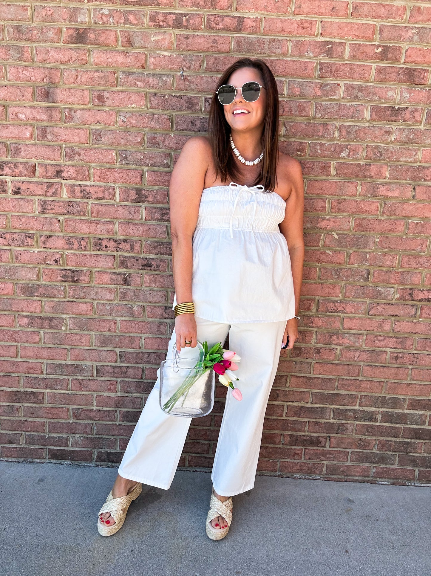 WHITE PARTY PANTS