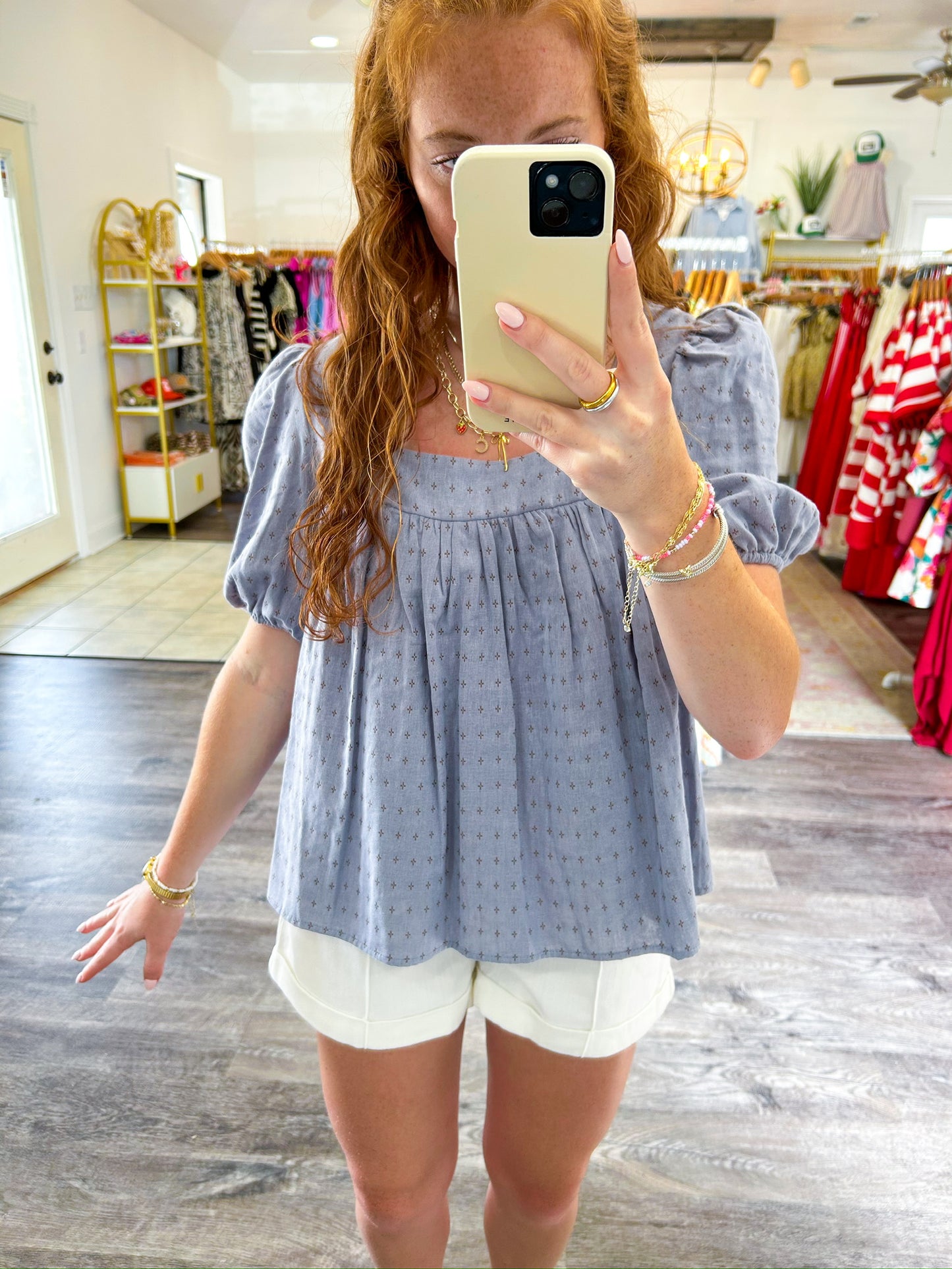 DUSTY BLUE TOP