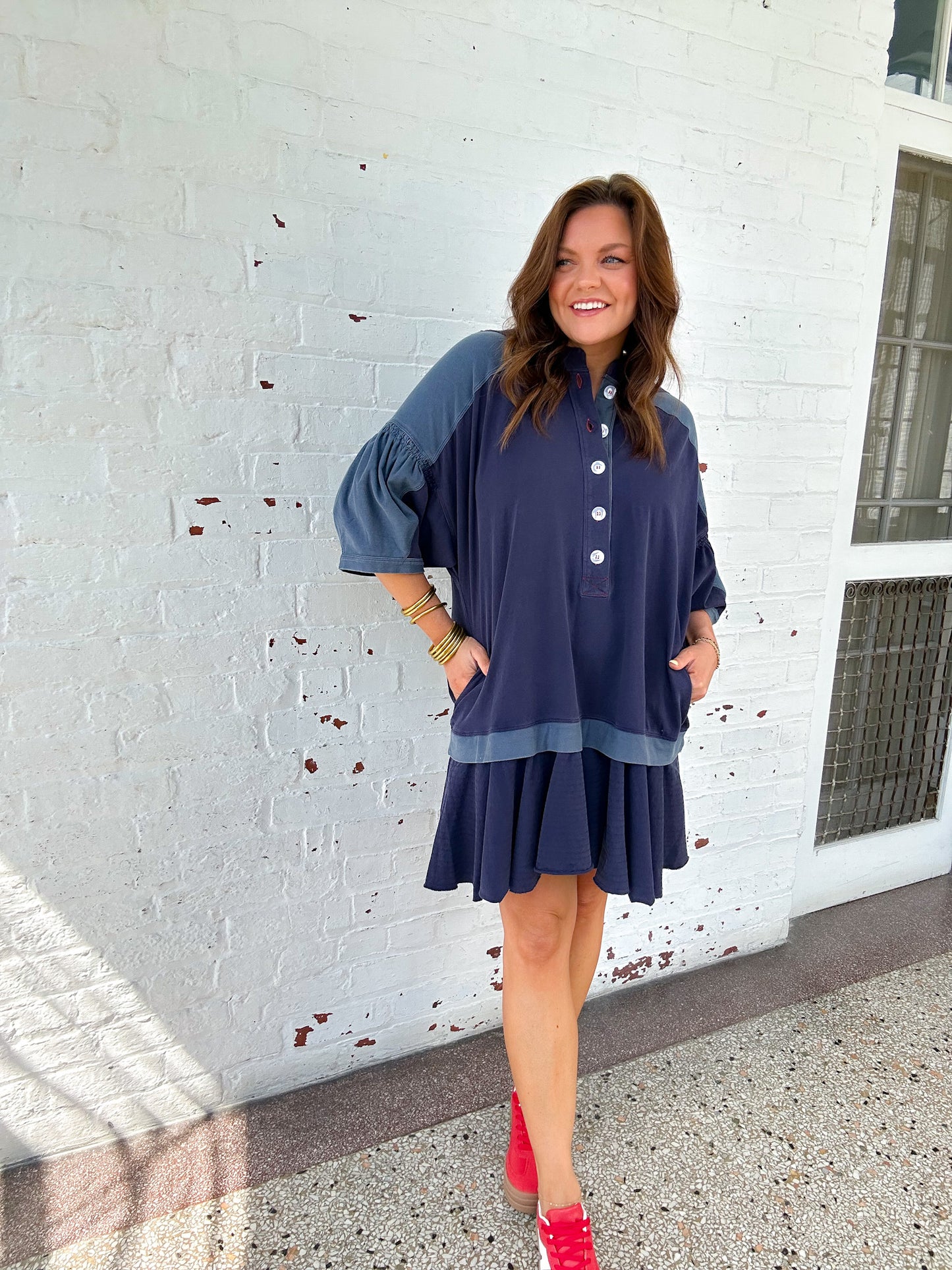 NAVY MINI DRESS