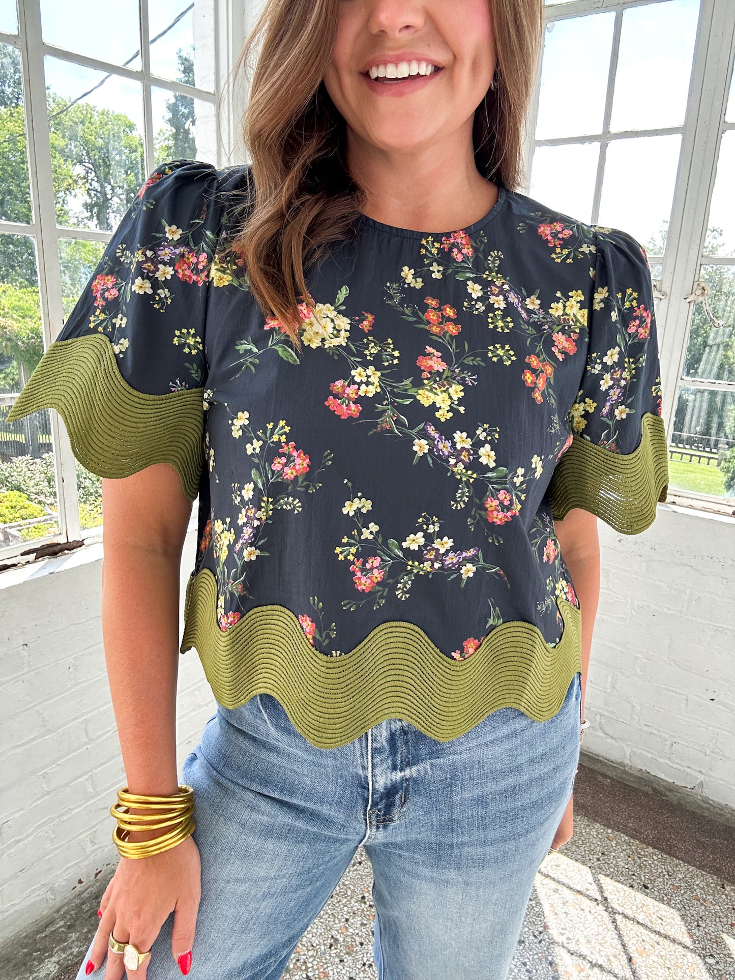 CLAIRE FLORAL PRINT TOP
