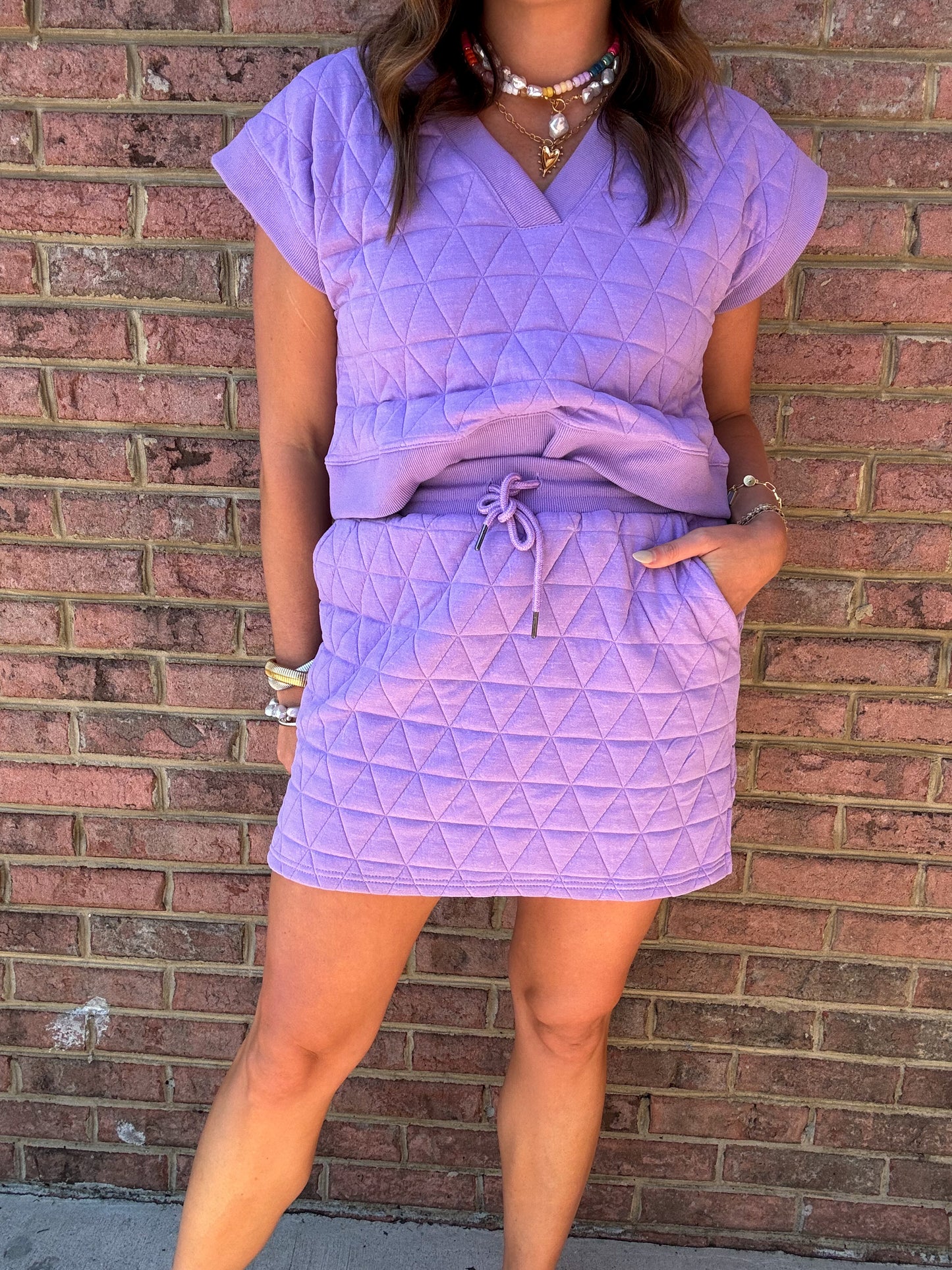 RUTH QUILTED SKIRT - SIZE SMALL