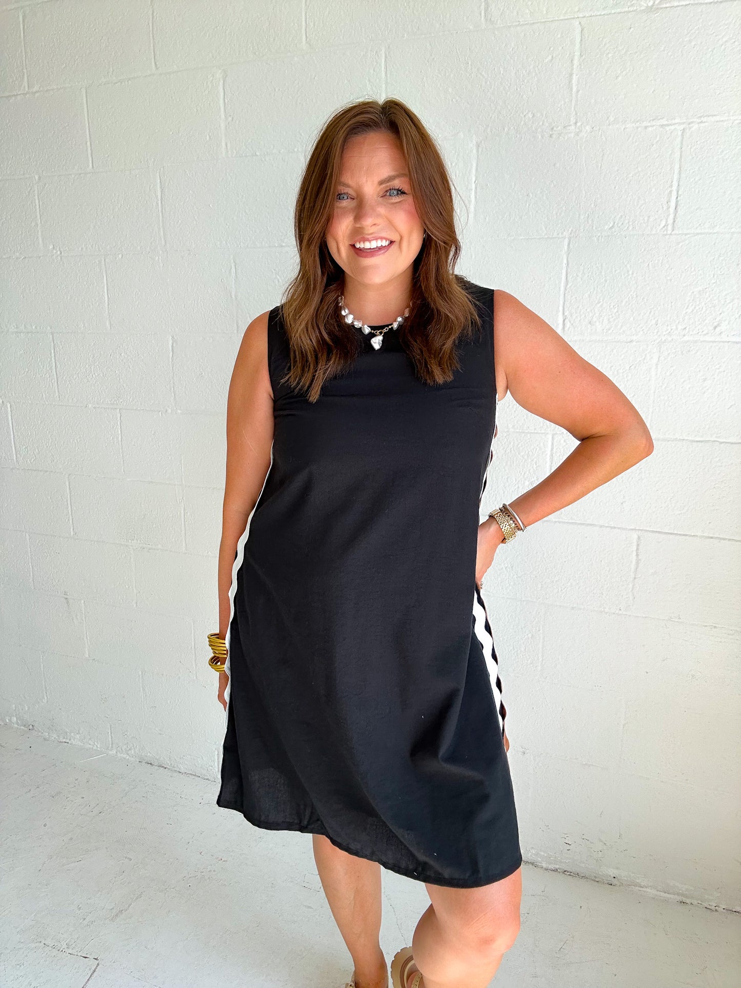 RIC-RAC LITTLE BLACK DRESS