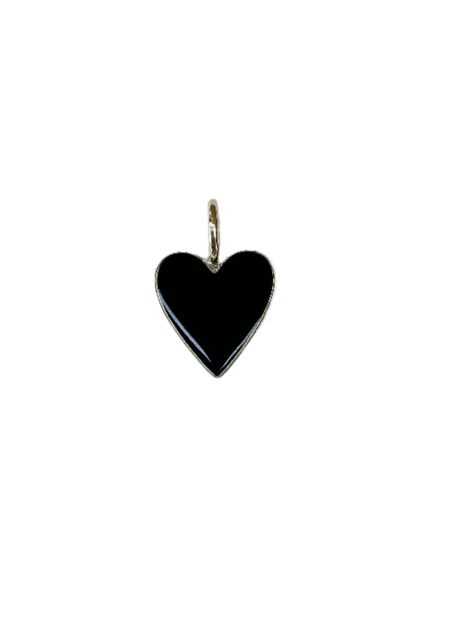 Enamel Heart Pendant Charm (Small)
