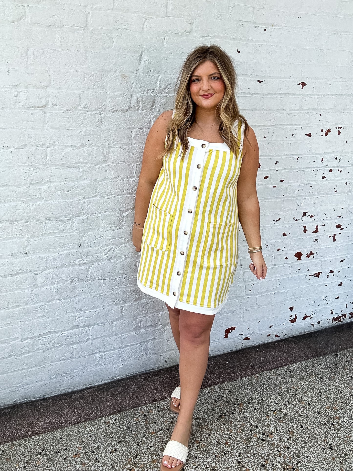 SUMMER NIGHTS MINI DRESS - LEMON