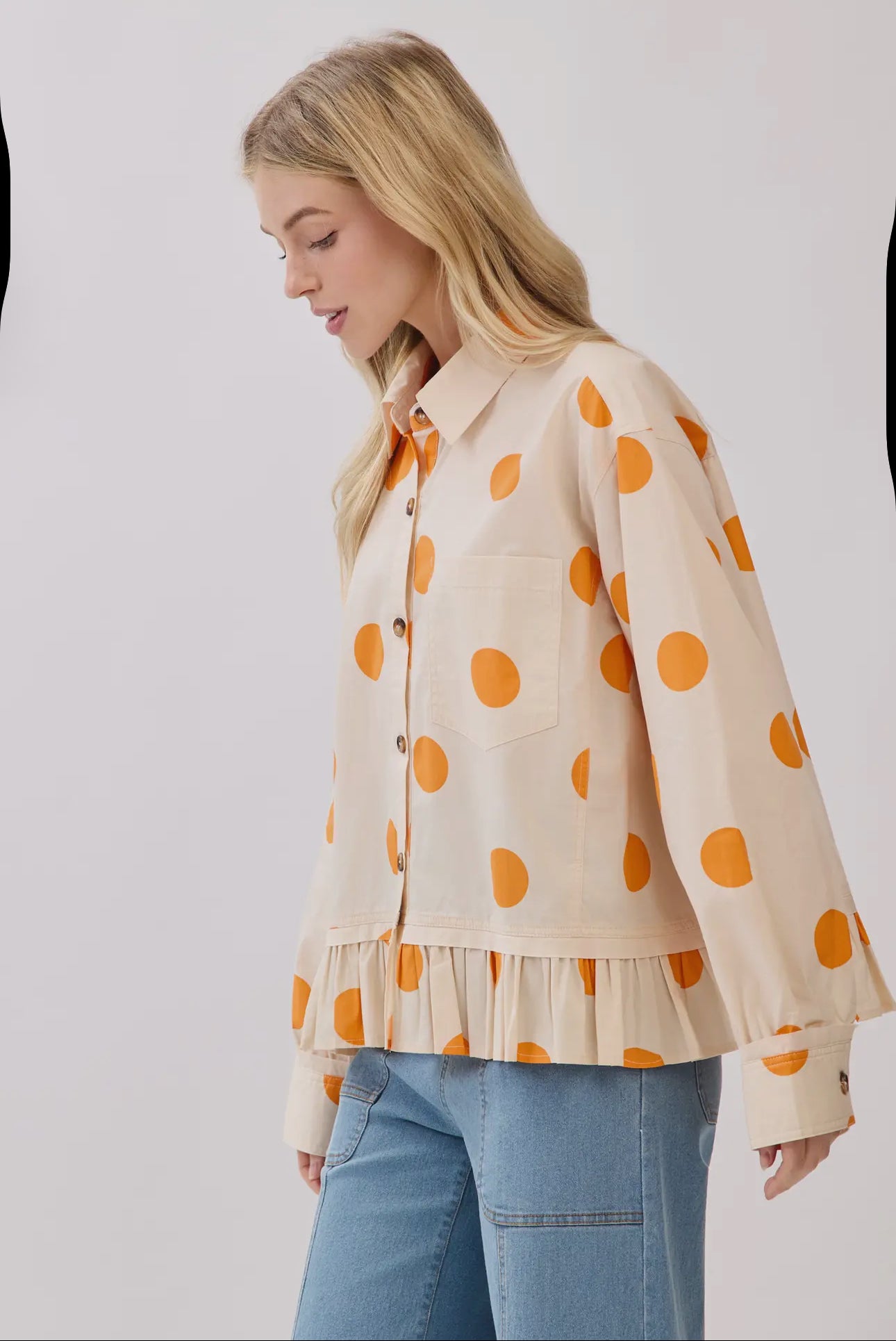 PRE-GAME POLKA DOT TOP