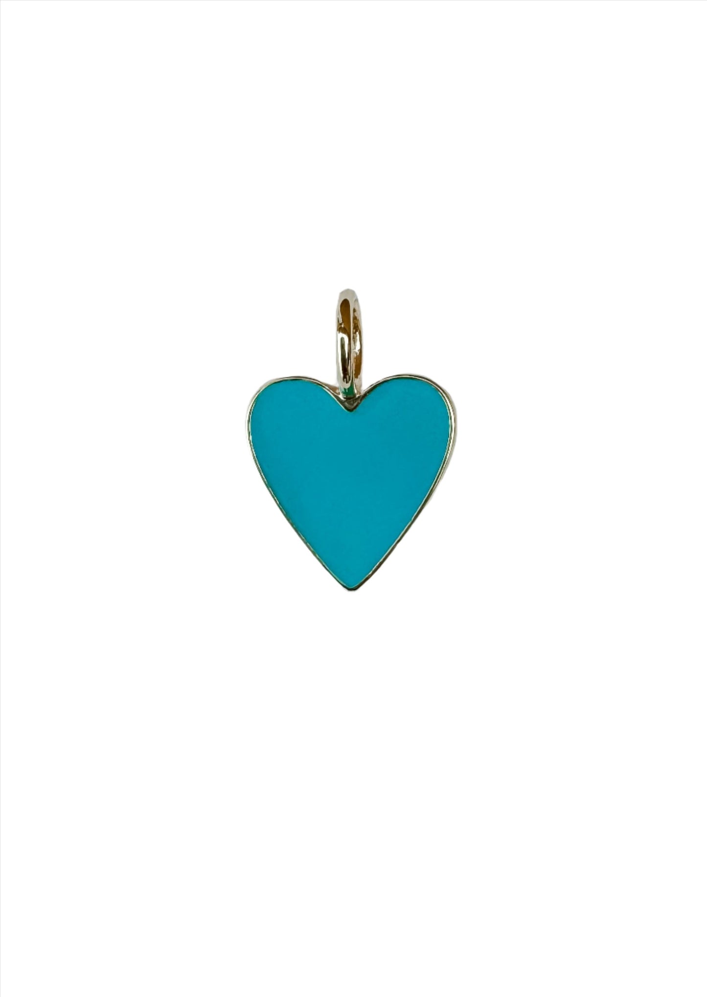 Enamel Heart Pendant Charm (Small)