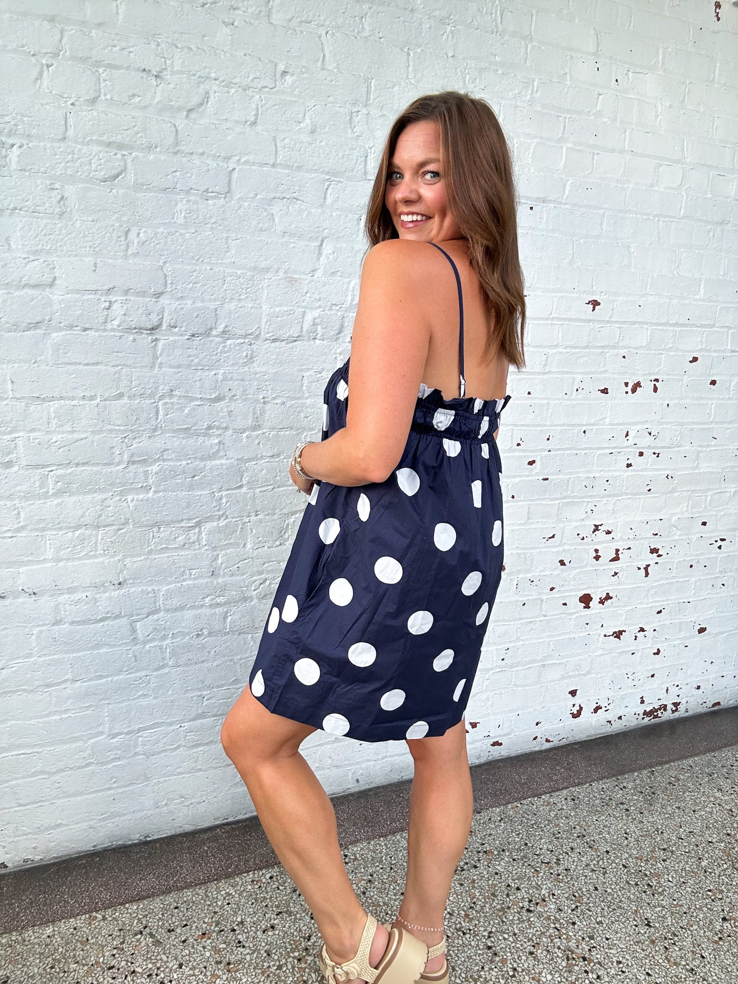 DARCY POLKA DOT MINI DRESS