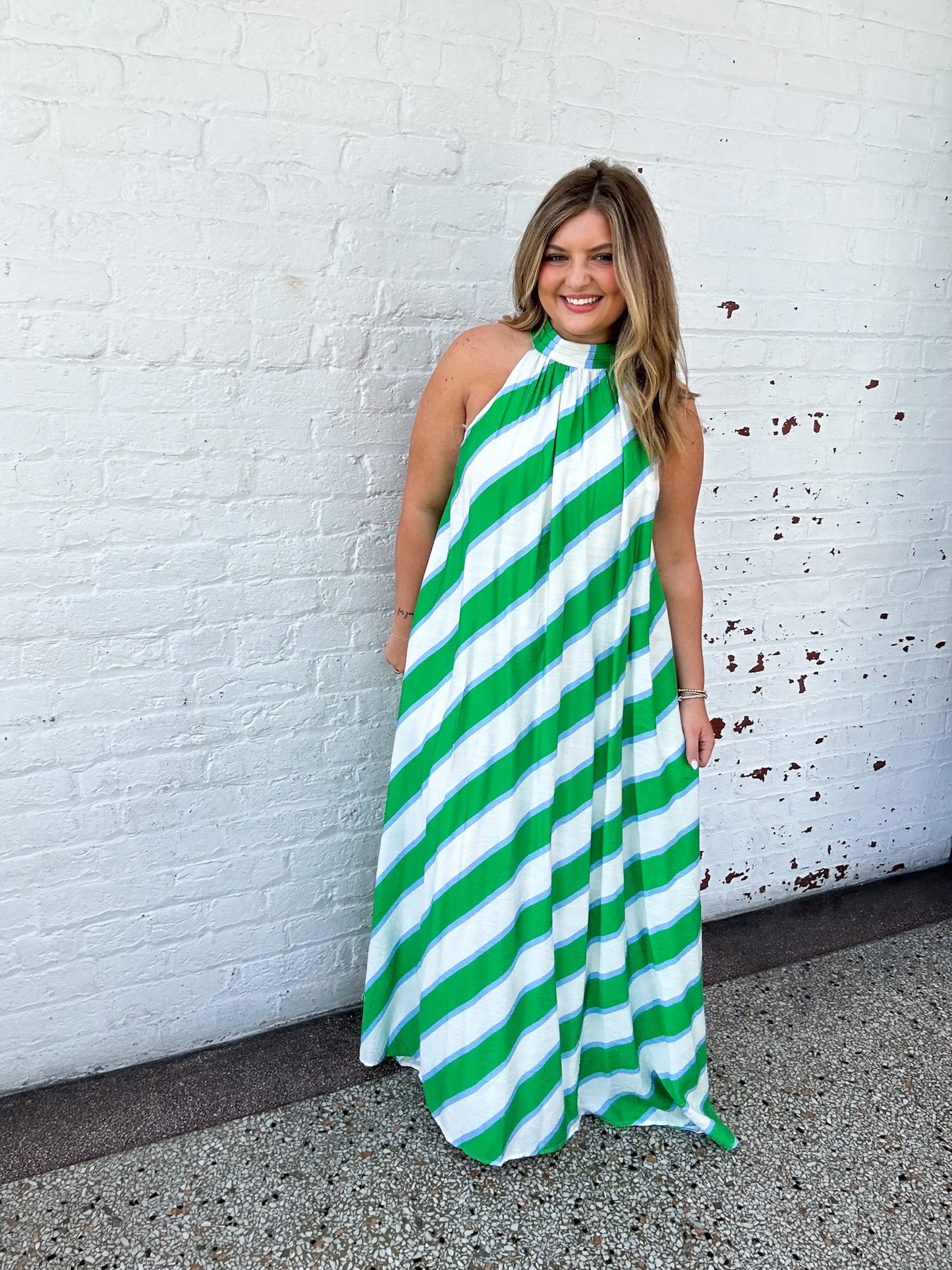 STRIPE INTO SUMMER MAXI DRESS