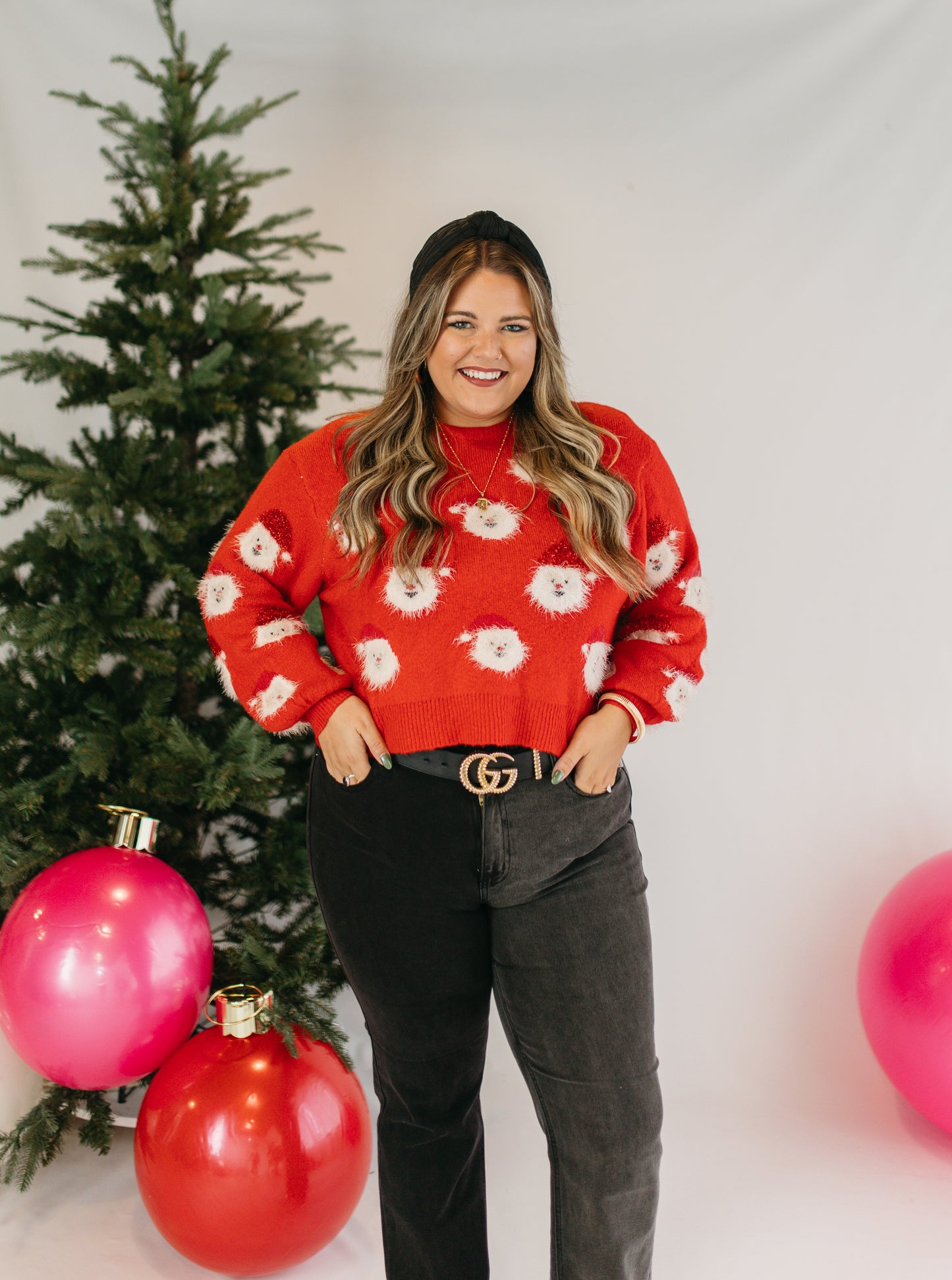 SANTA SWEATER - RED