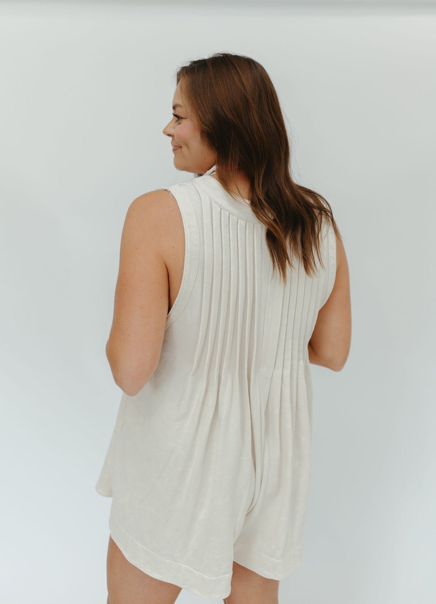KICKOFF ROMPER - CREAM