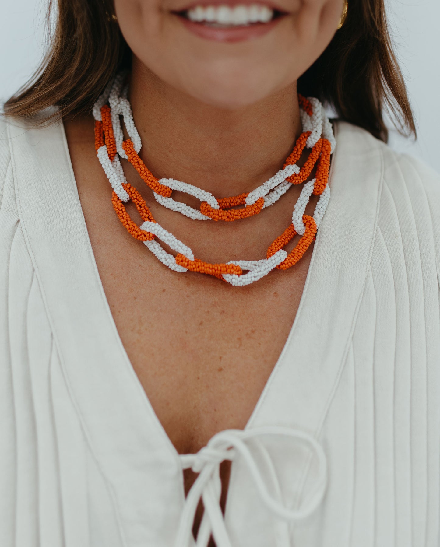 GAMEDAY BEADED CHAIN NECKLACE