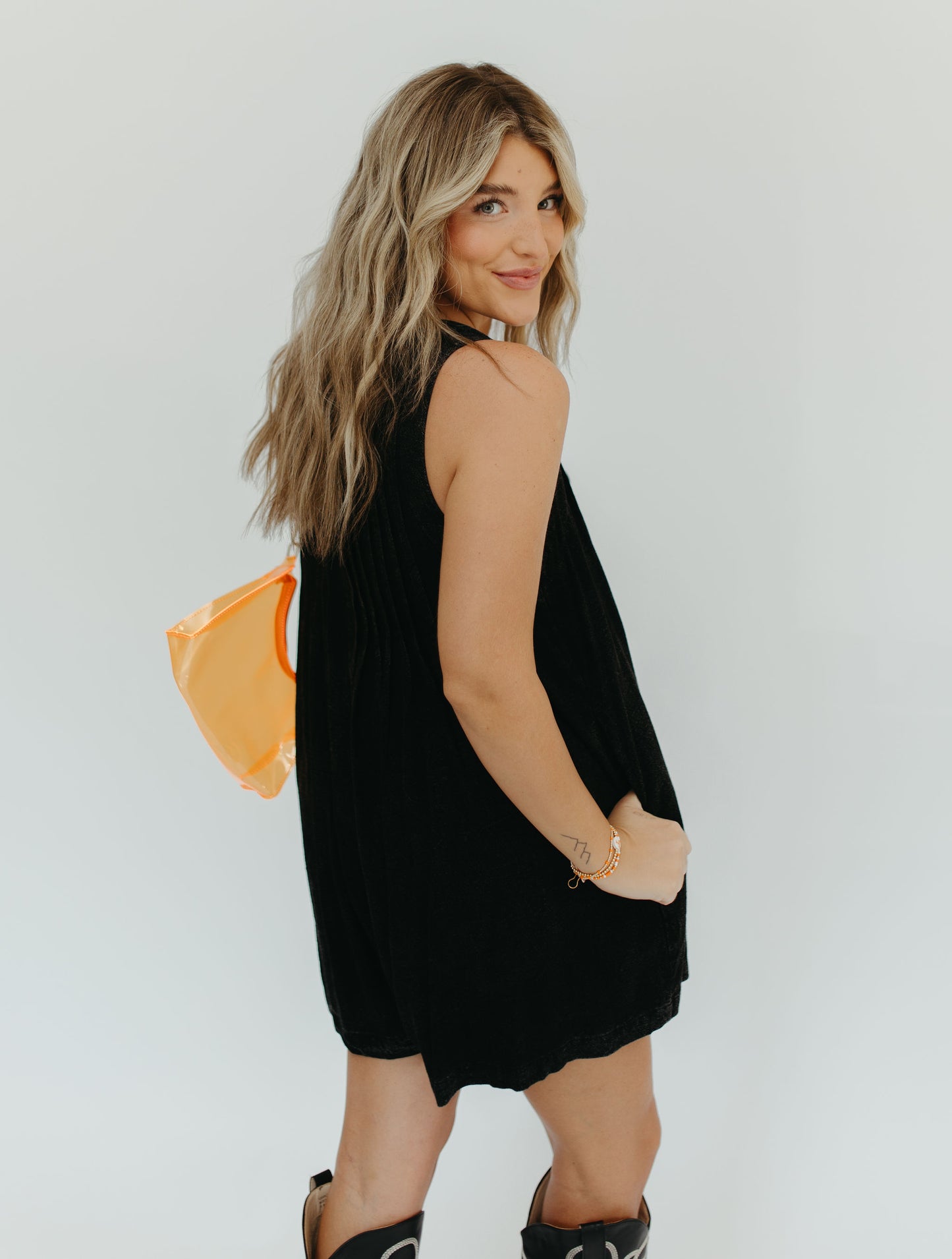AFTER THE GAME ROMPER - BLACK