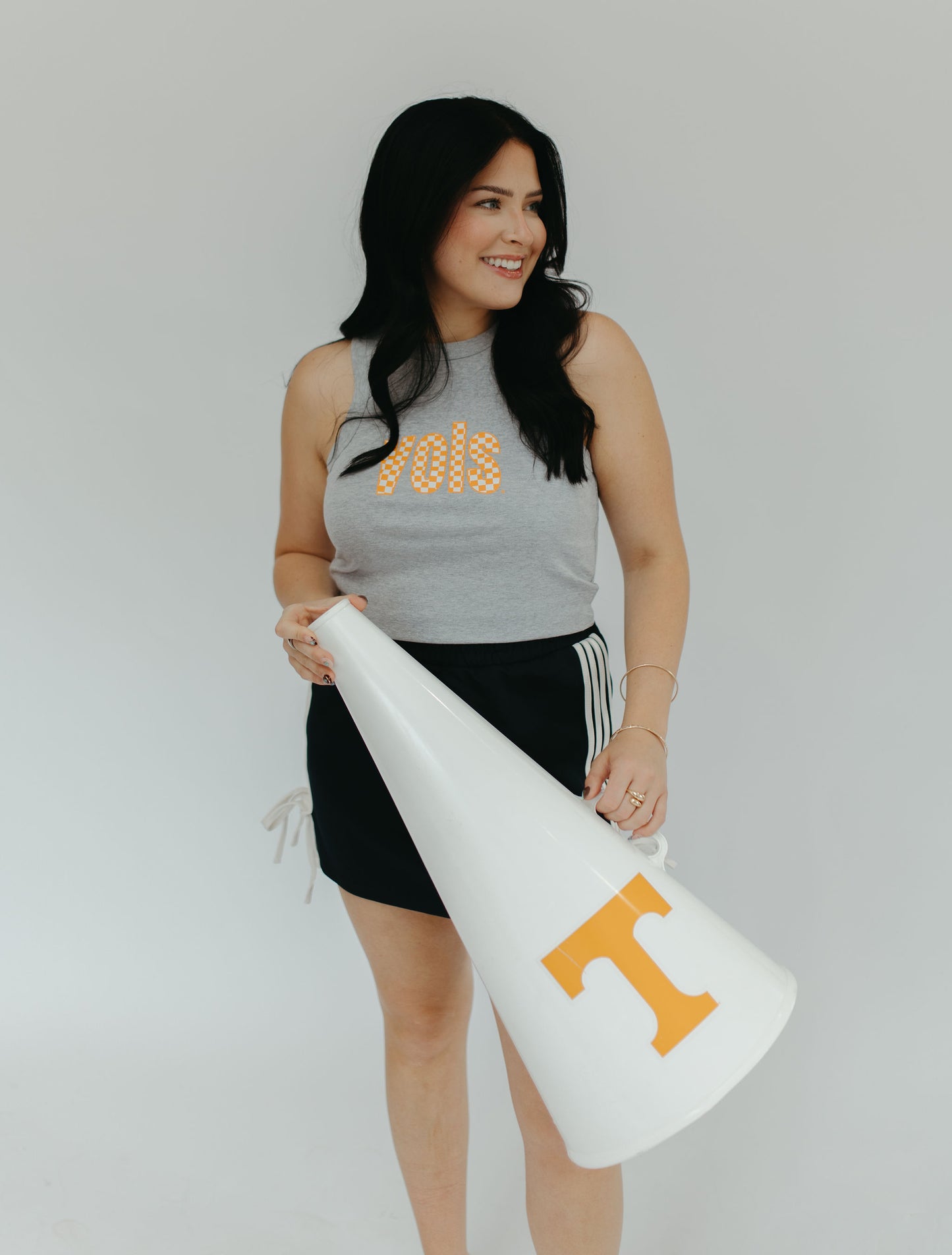 VOLS CHECKERBOARD RIBBED TANK