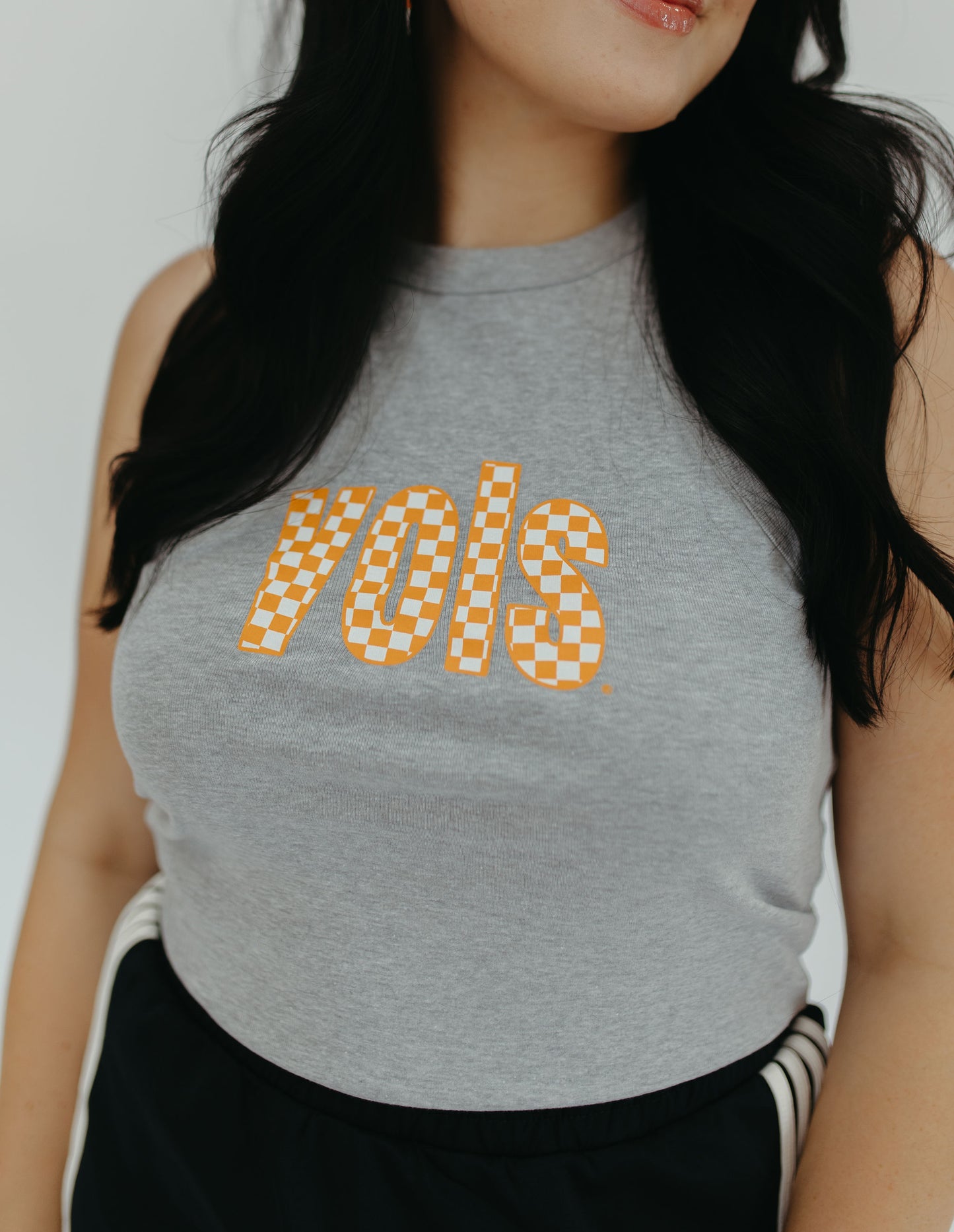VOLS CHECKERBOARD RIBBED TANK