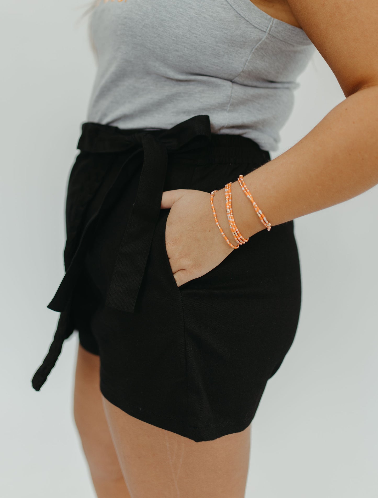EVERYDAY DENIM SKORT - BLACK