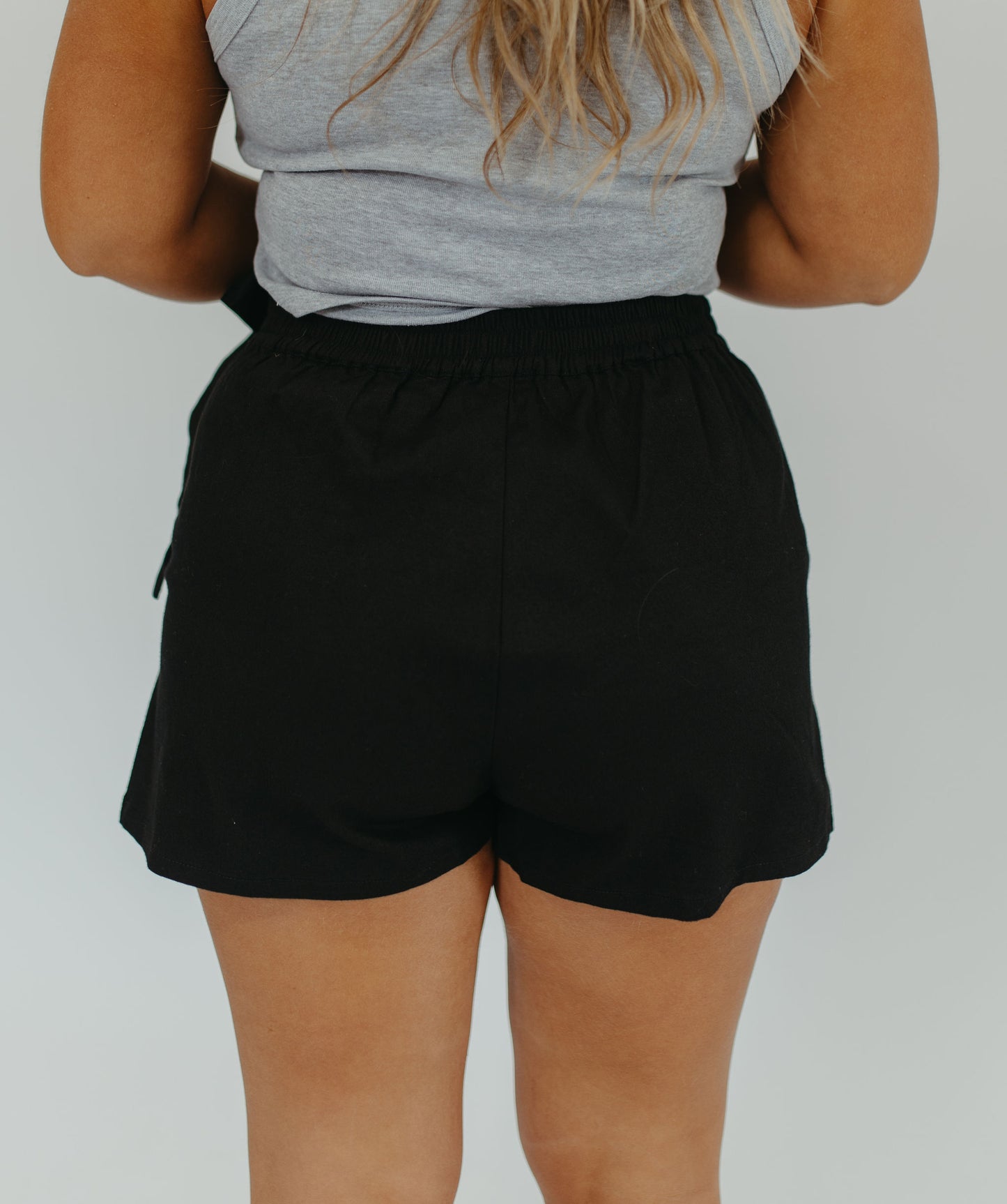 EVERYDAY DENIM SKORT - BLACK