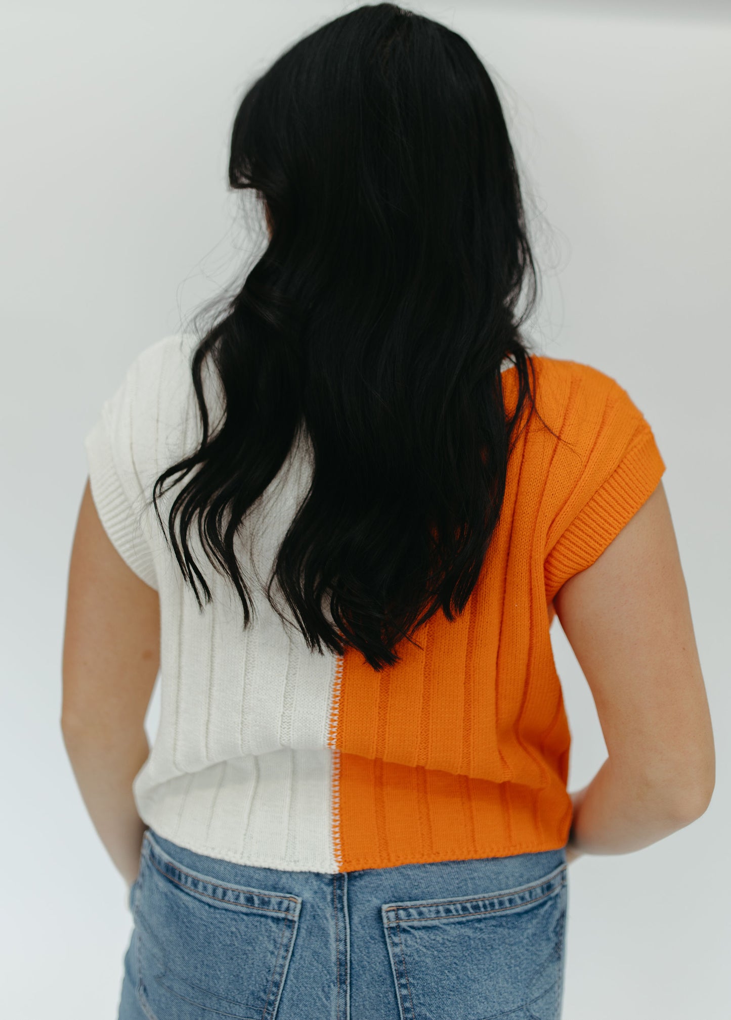 GO TEAM CROPPED SWEATER TOP