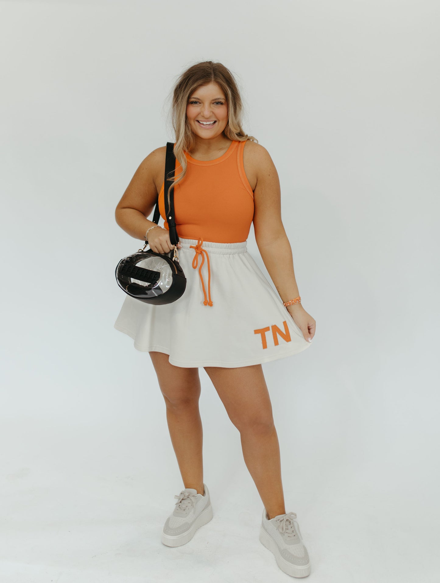 ORANGE YOU BASIC RIBBED TANK