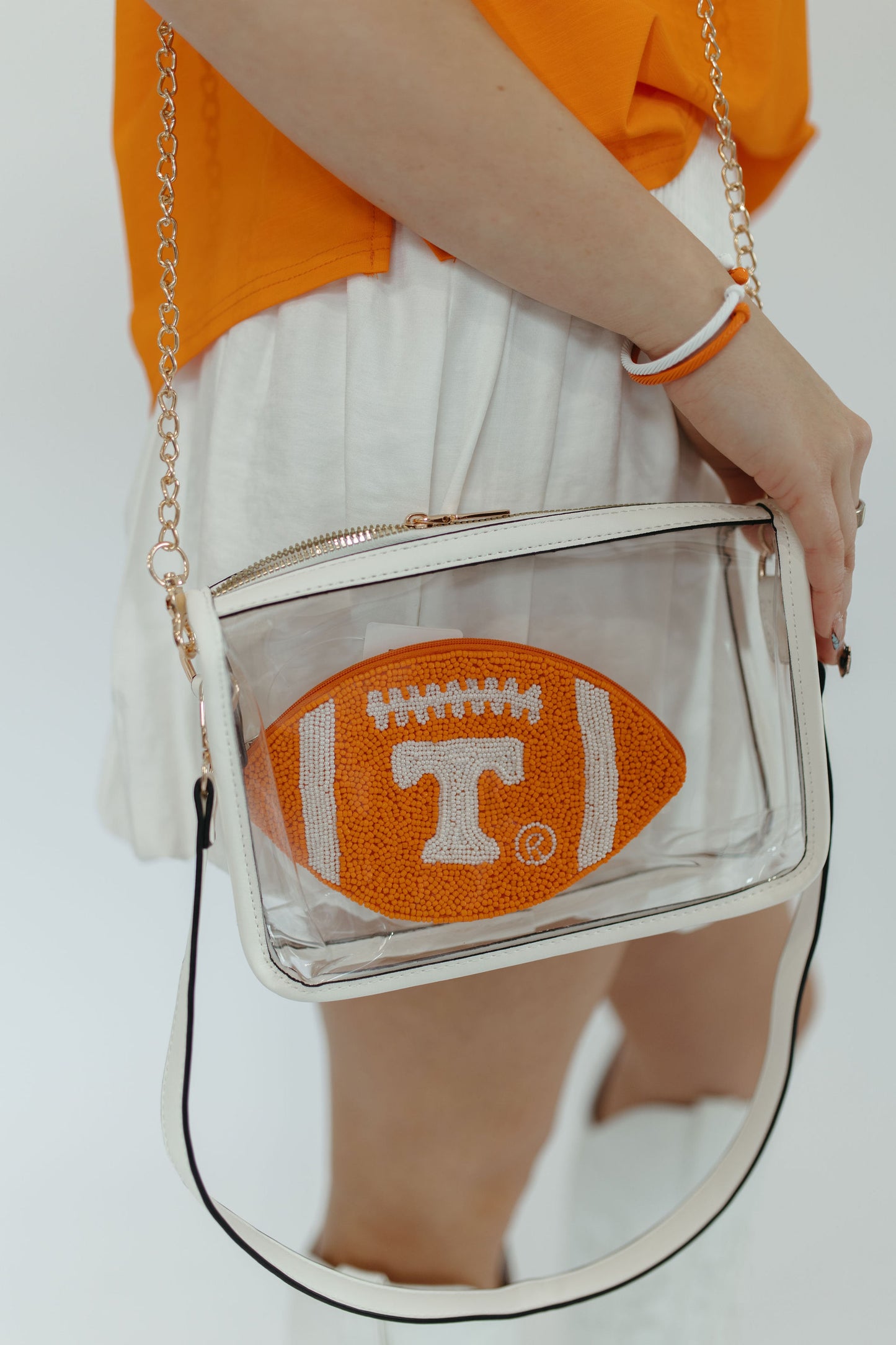 TENNESSEE FOOTBALL BEADED BAG