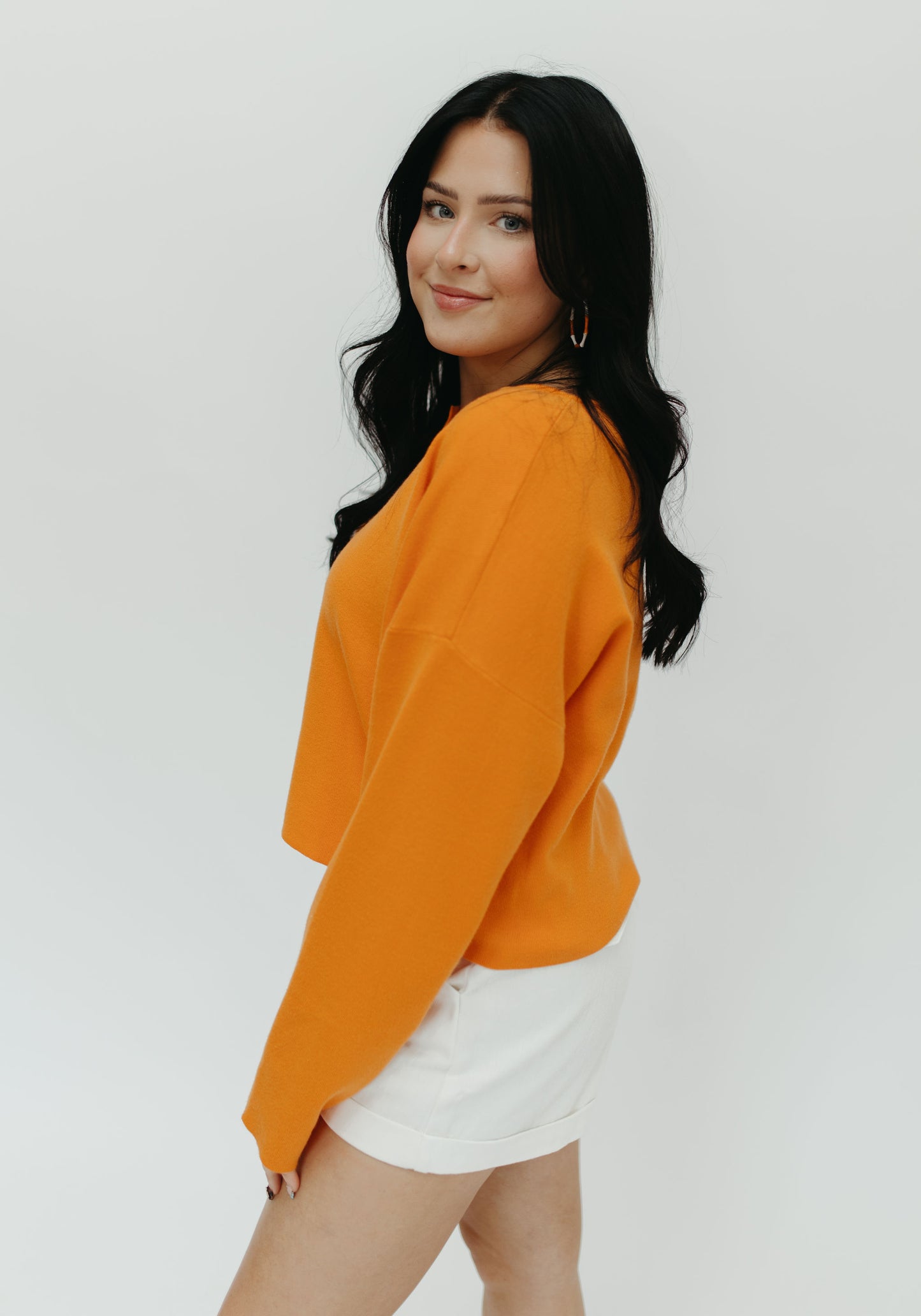 BIG ORANGE CARDIGAN