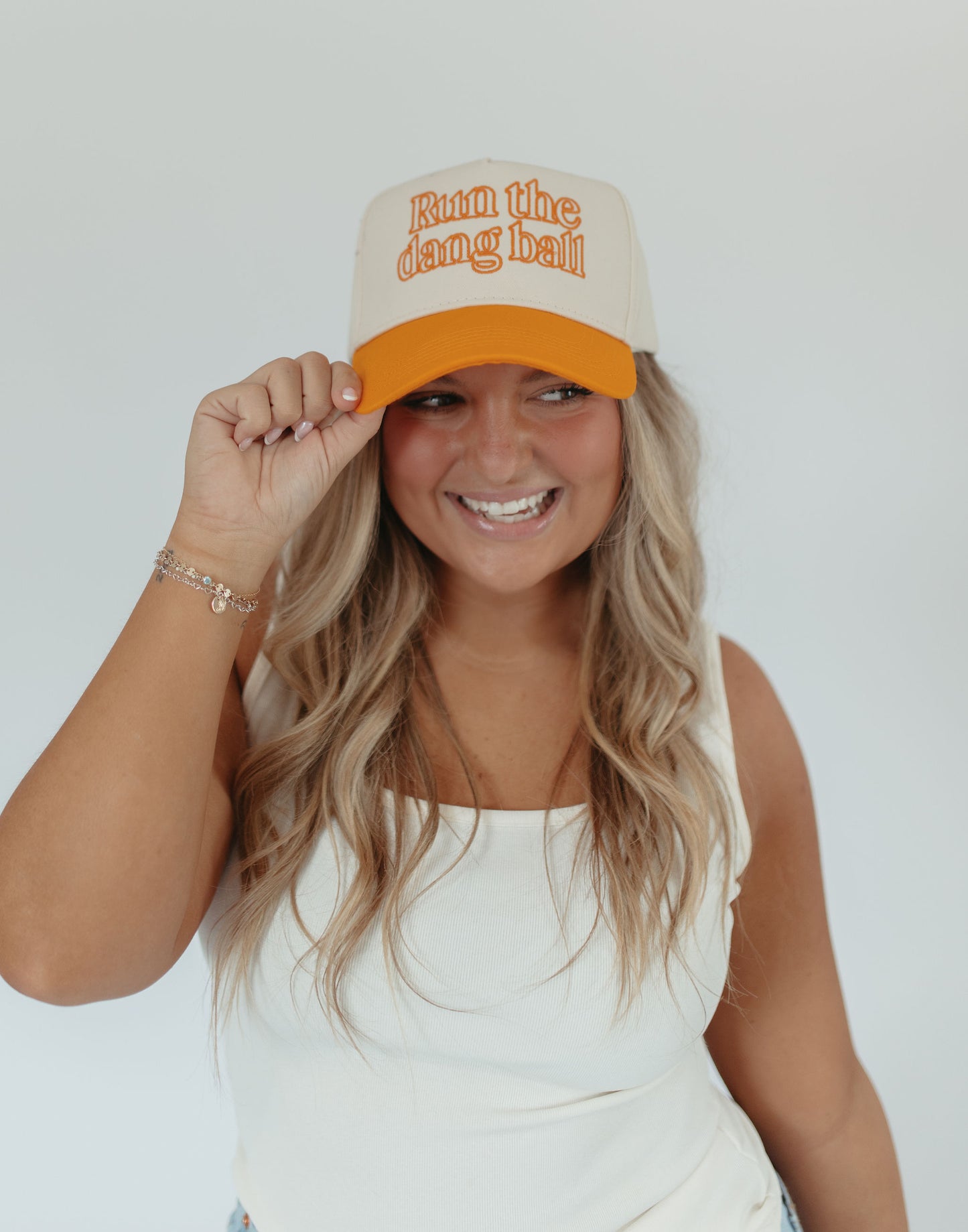 RUN THE BALL VINTAGE TRUCKER HAT