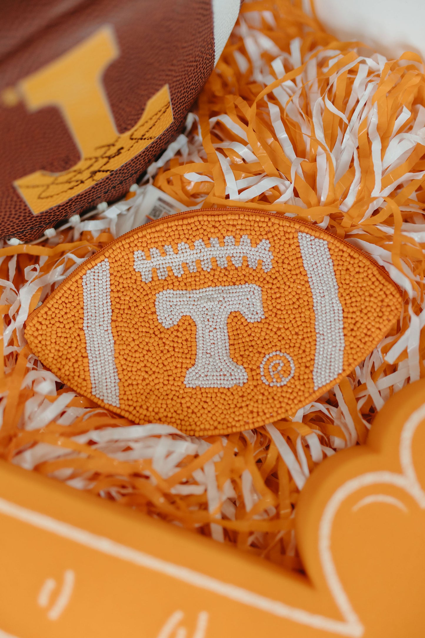 TENNESSEE FOOTBALL BEADED BAG