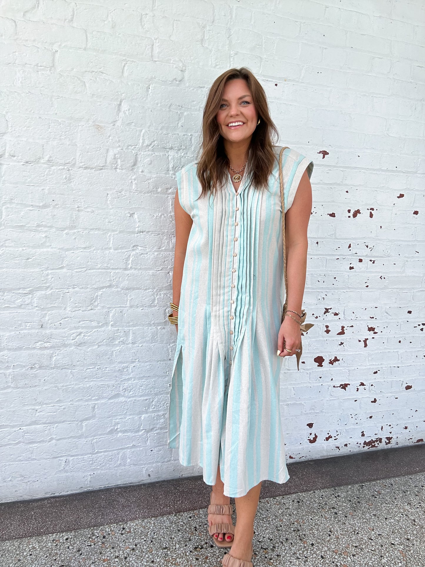 BY THE SEA LINEN DRESS