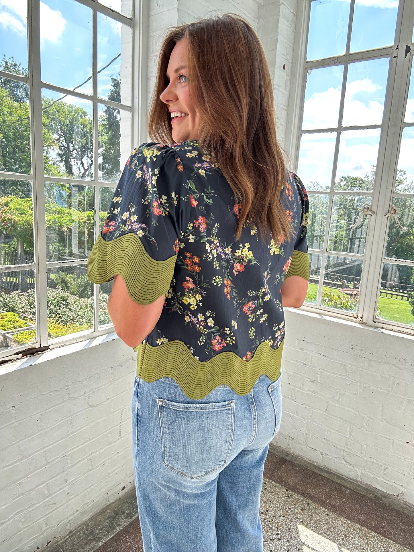CLAIRE FLORAL PRINT TOP