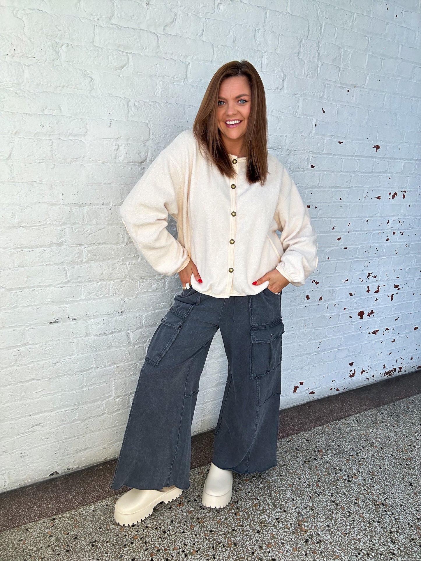 VANILLA SHERPA JACKET