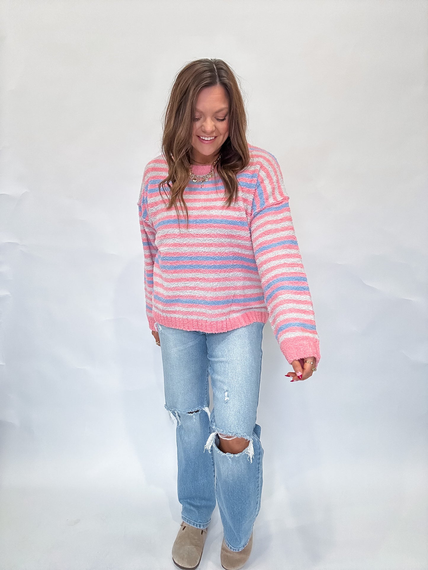 NEW DAY SWEATER - PEACH