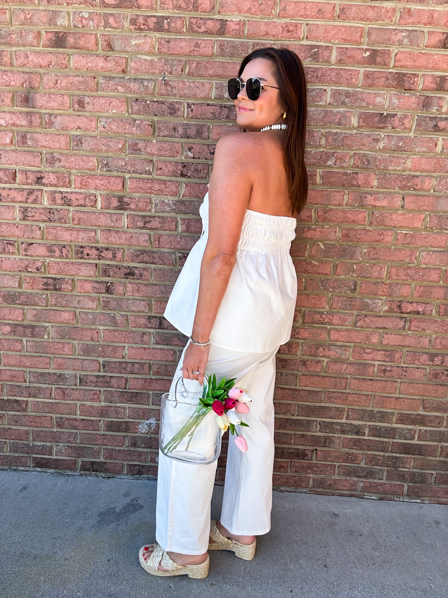 WHITE PARTY PANTS
