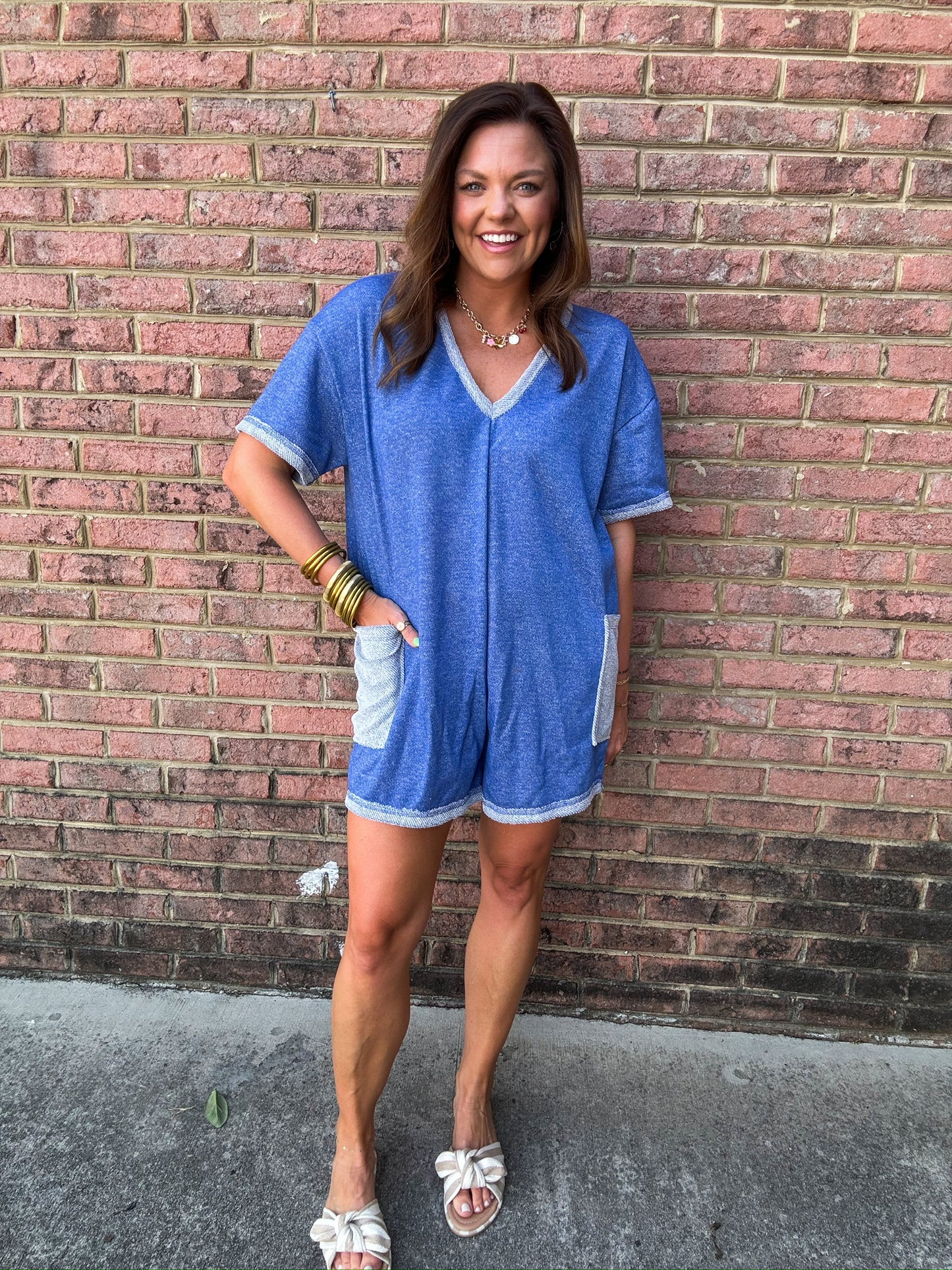 WEEKENDER ROMPER - BLUE