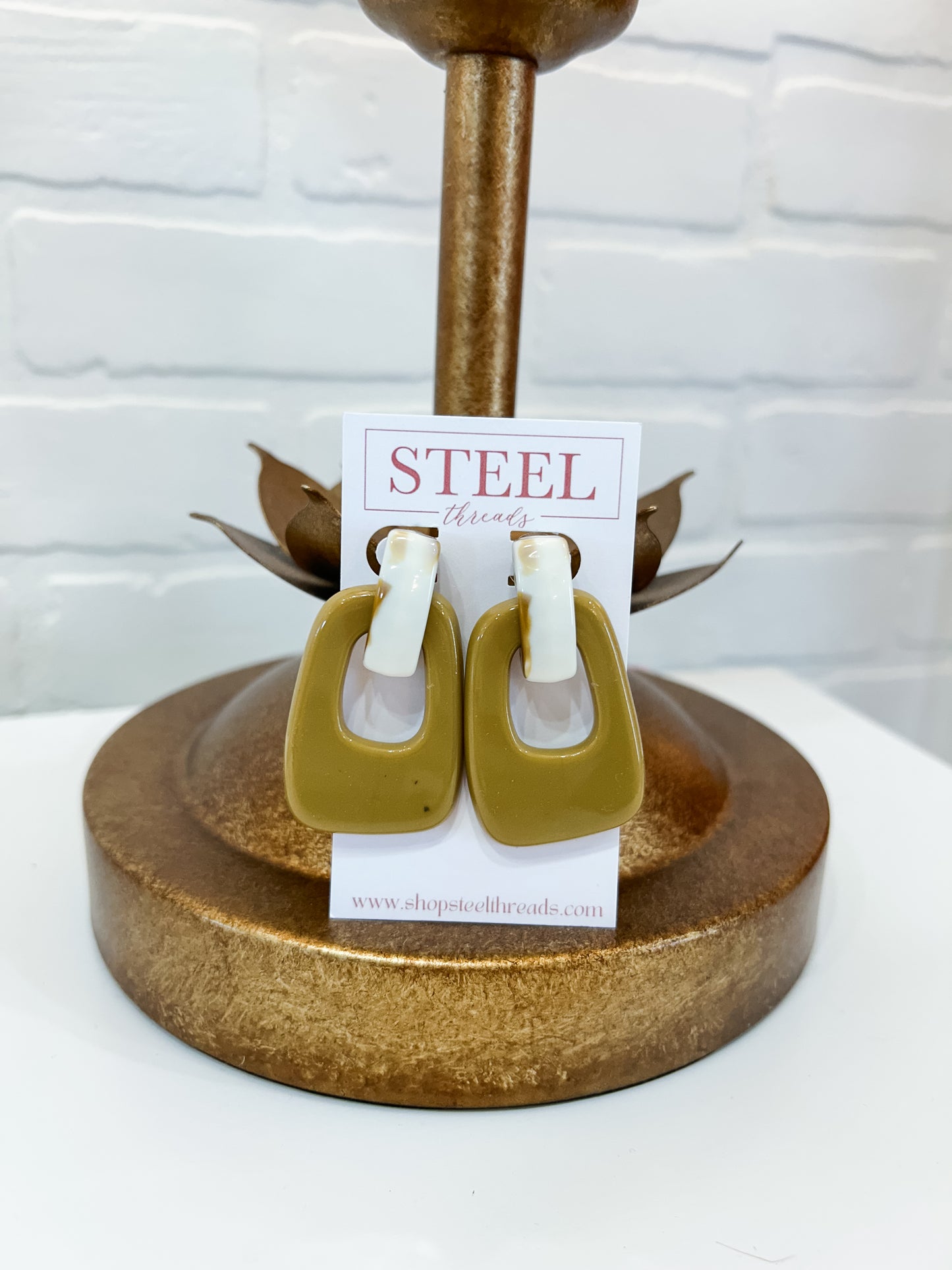 FALL NEUTRALS ACRYLIC EARRINGS