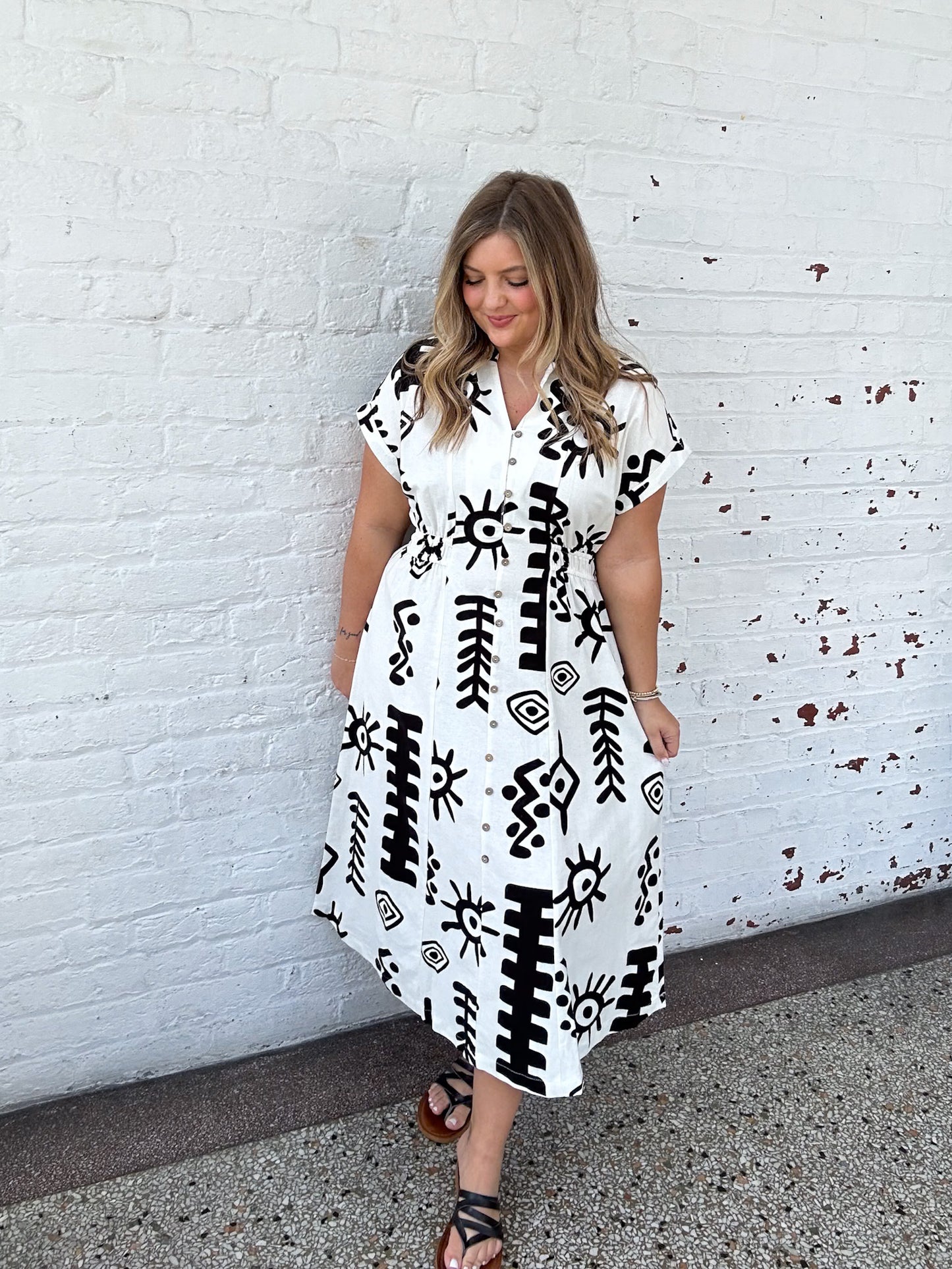 SANTORINI MIDI DRESS