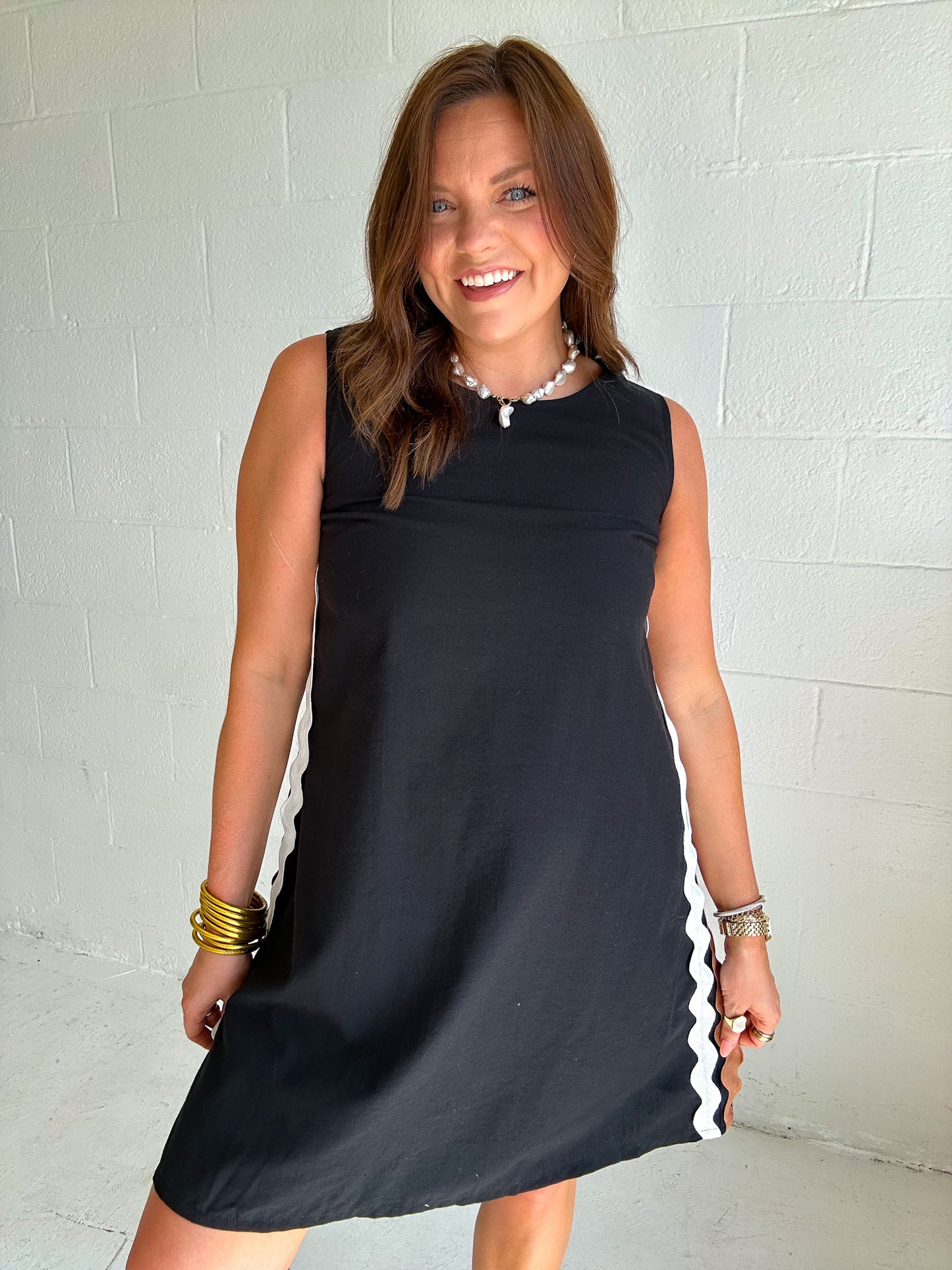 RIC-RAC LITTLE BLACK DRESS