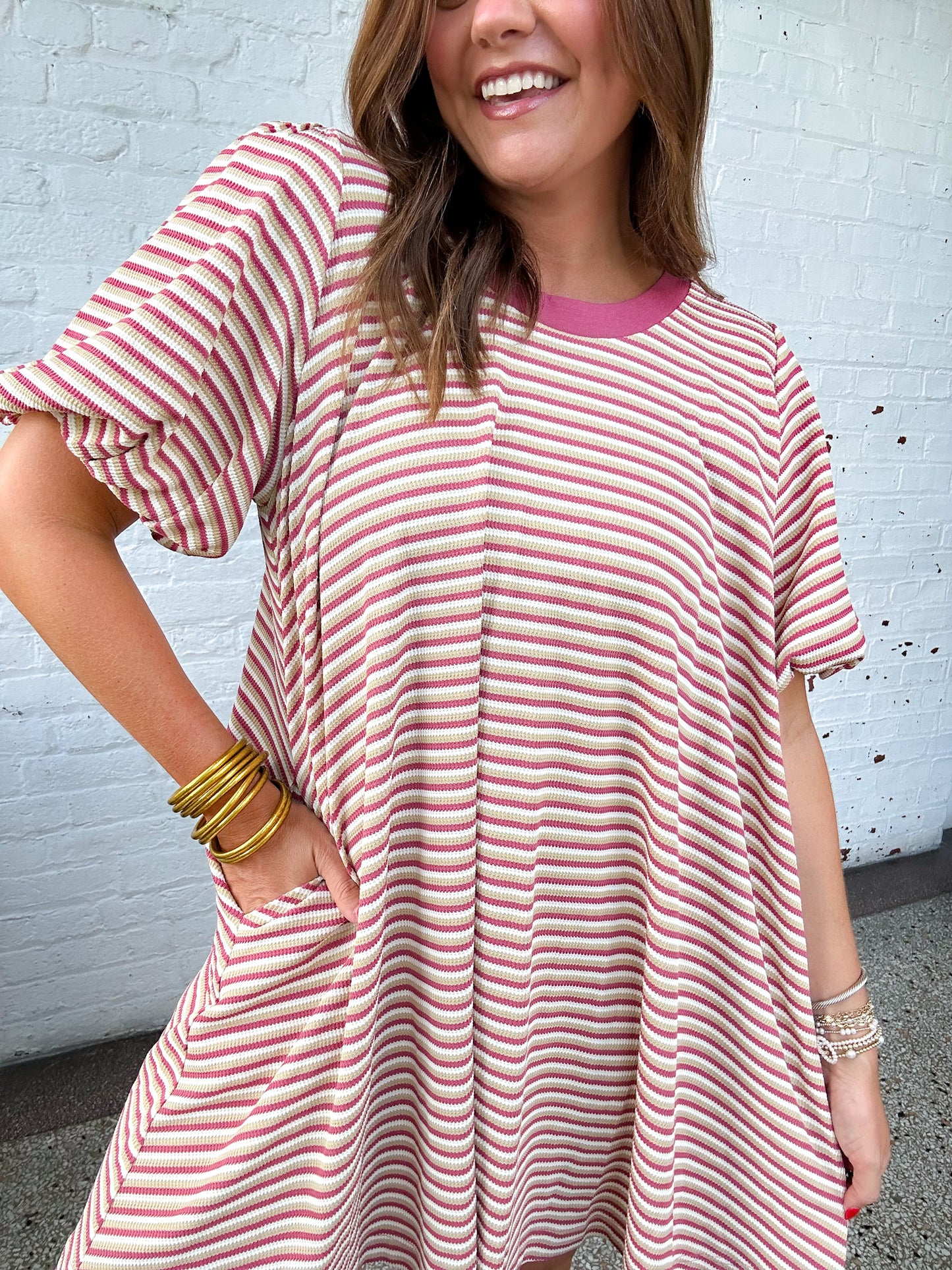 HARLOW STRIPED DRESS