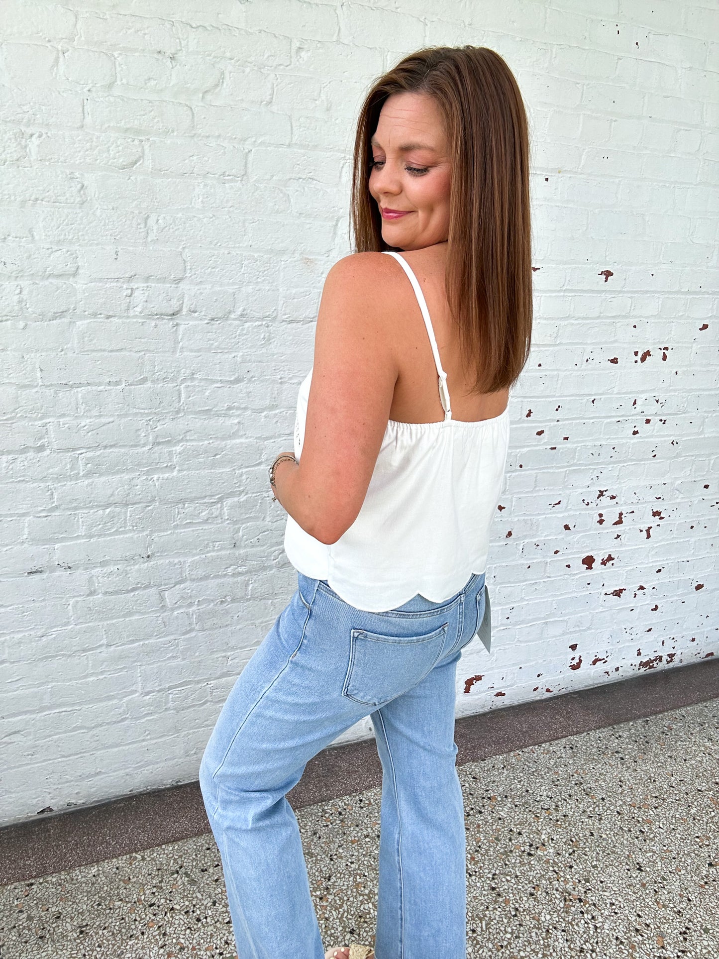 IVORY BLOOMS TOP