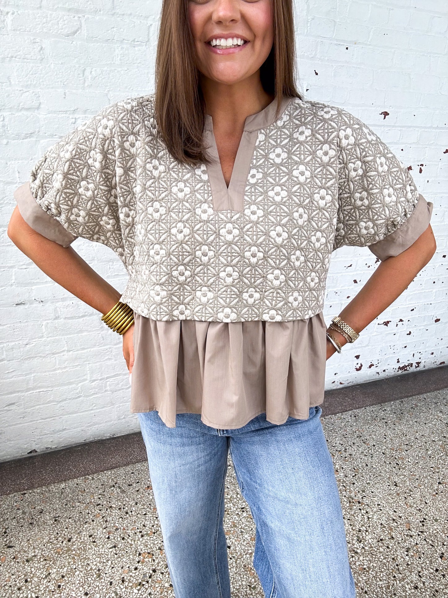 MOCHA BLOOM TOP